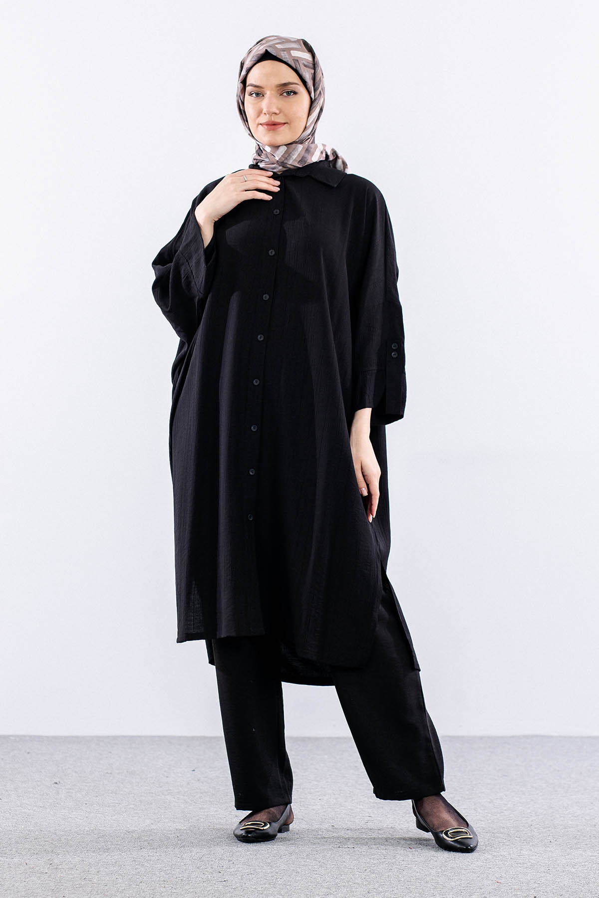 34296 Tunik Tek - Siyah - 1