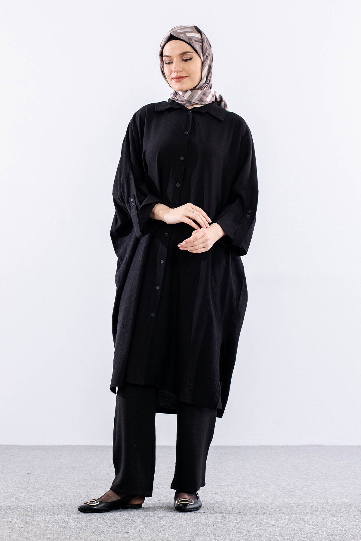 34296 Tunik Tek - Siyah - 3