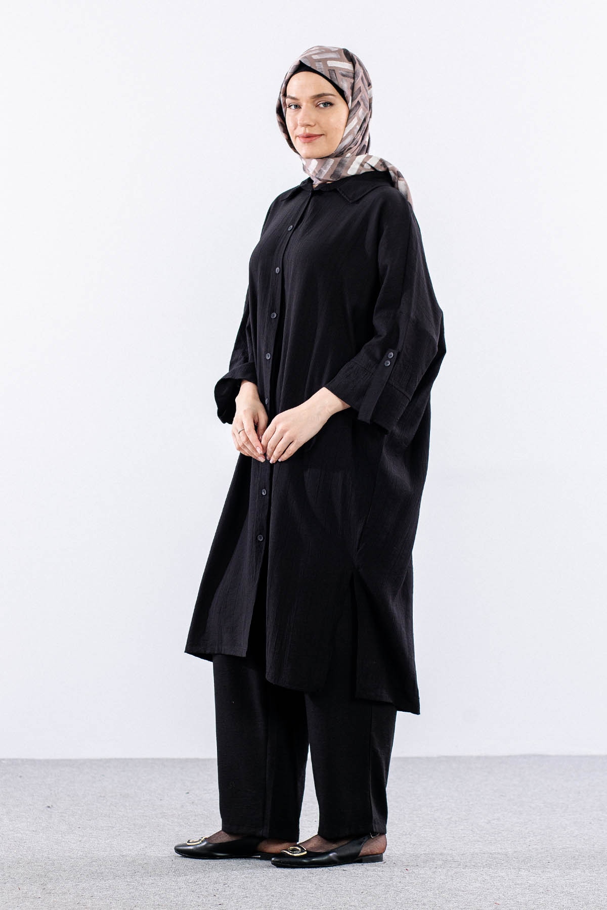 34296 Tunik Tek - Siyah - 4