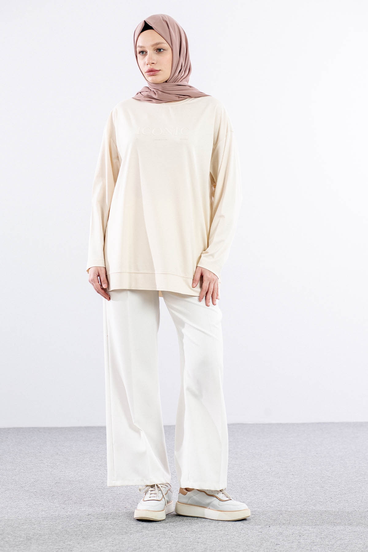 34297 Tunik Tek - Bej - 1