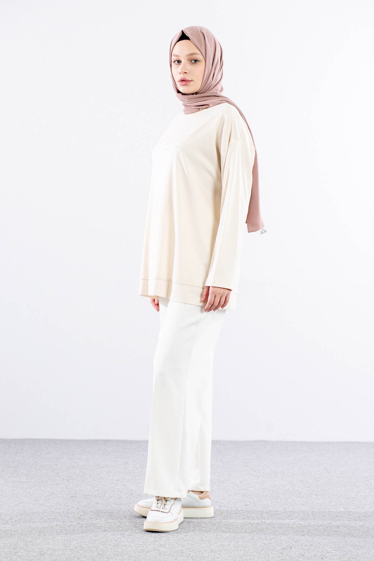 34297 Tunik Tek - Bej - 3