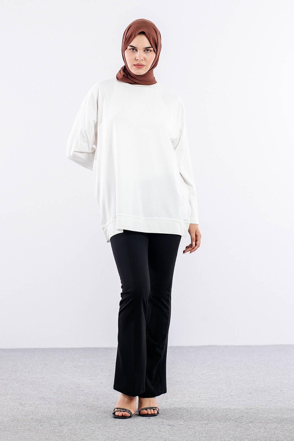 34297 Tunik Tek - Ekru - 2