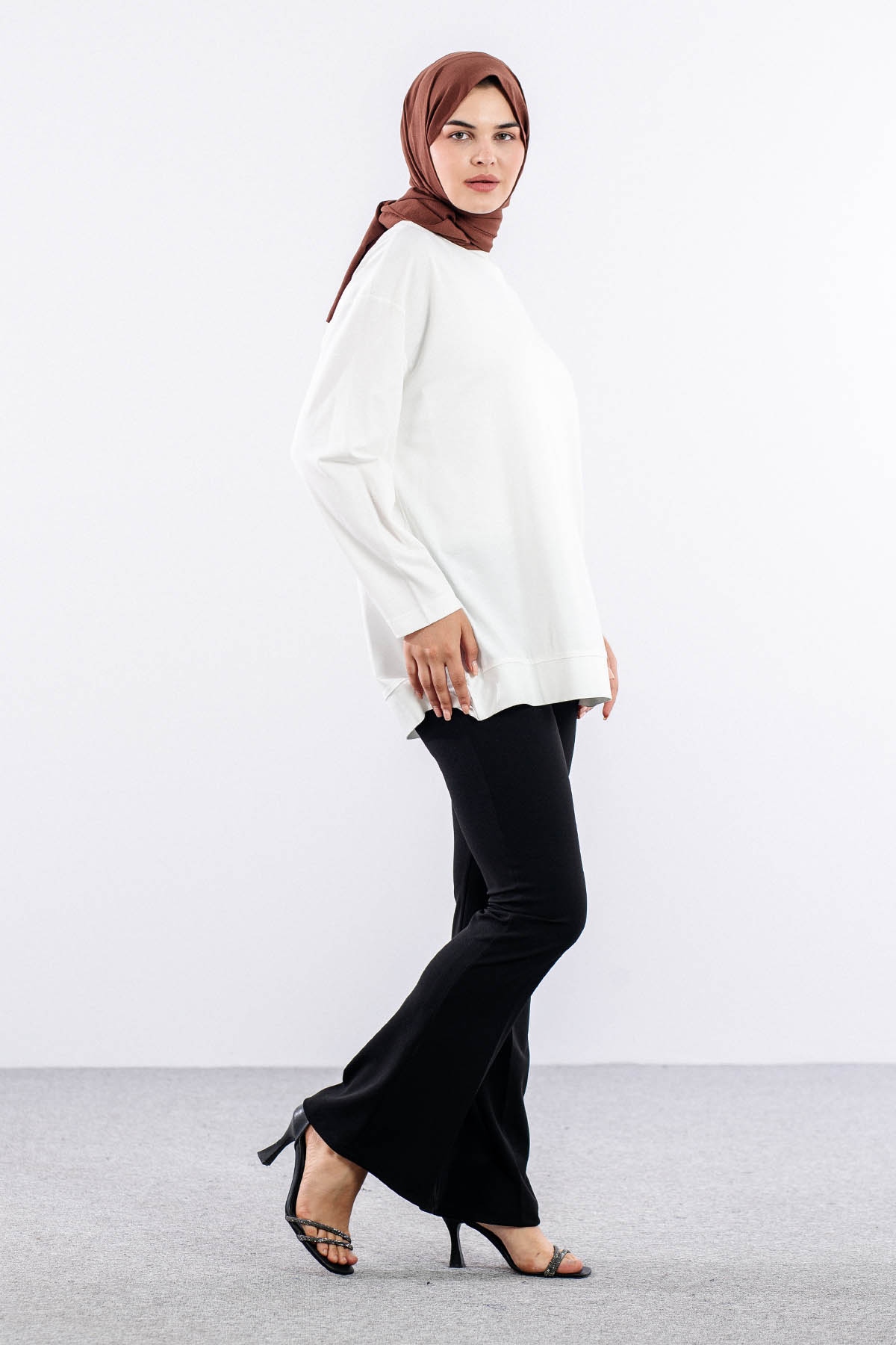 34297 Tunik Tek - Ekru - 4