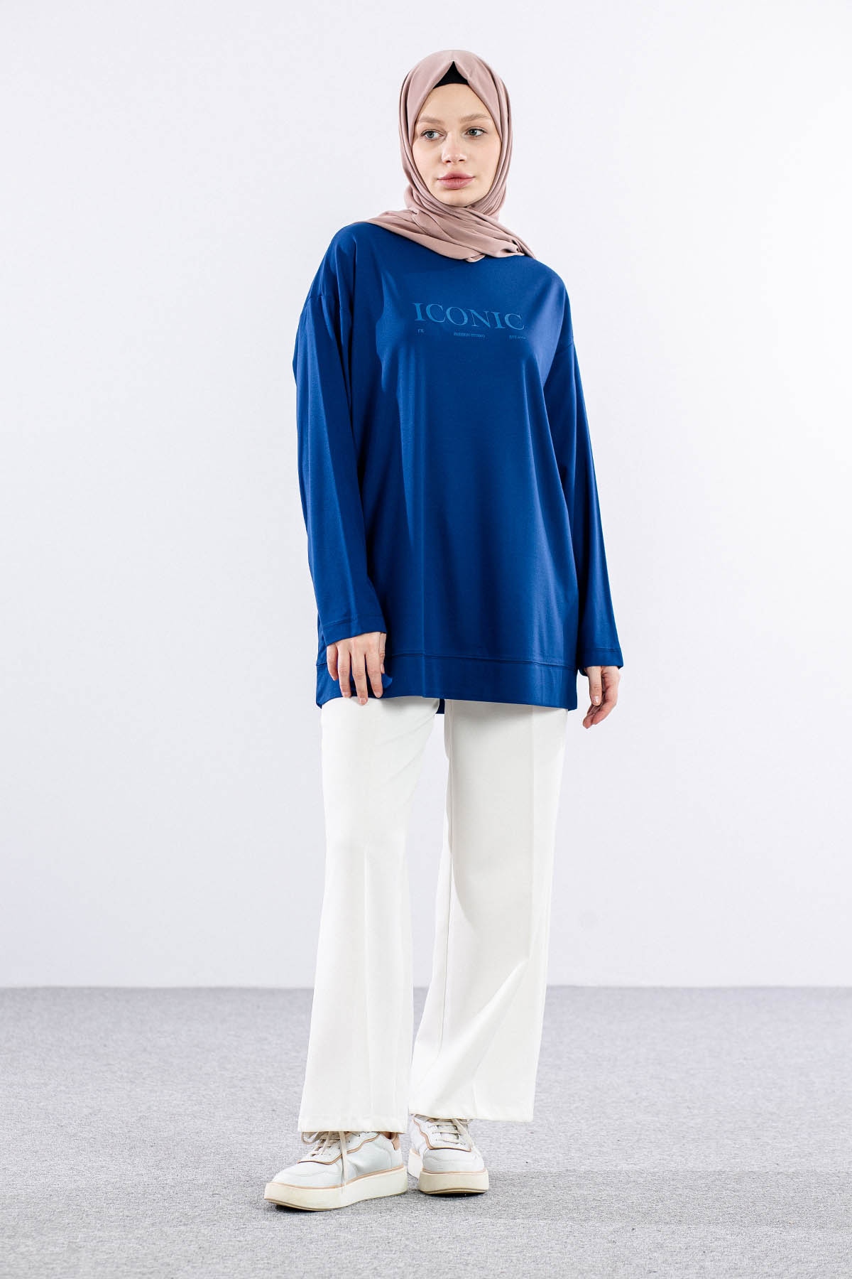 34297 Tunik Tek - Lacivert - 1