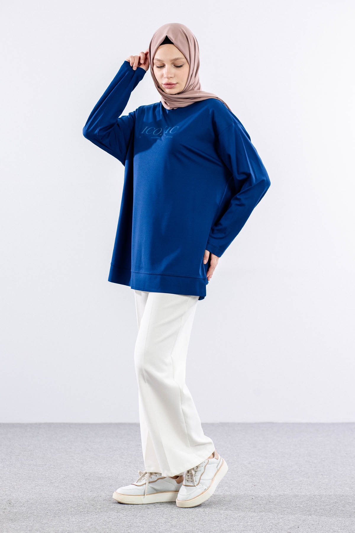 34297 Tunik Tek - Lacivert - 3