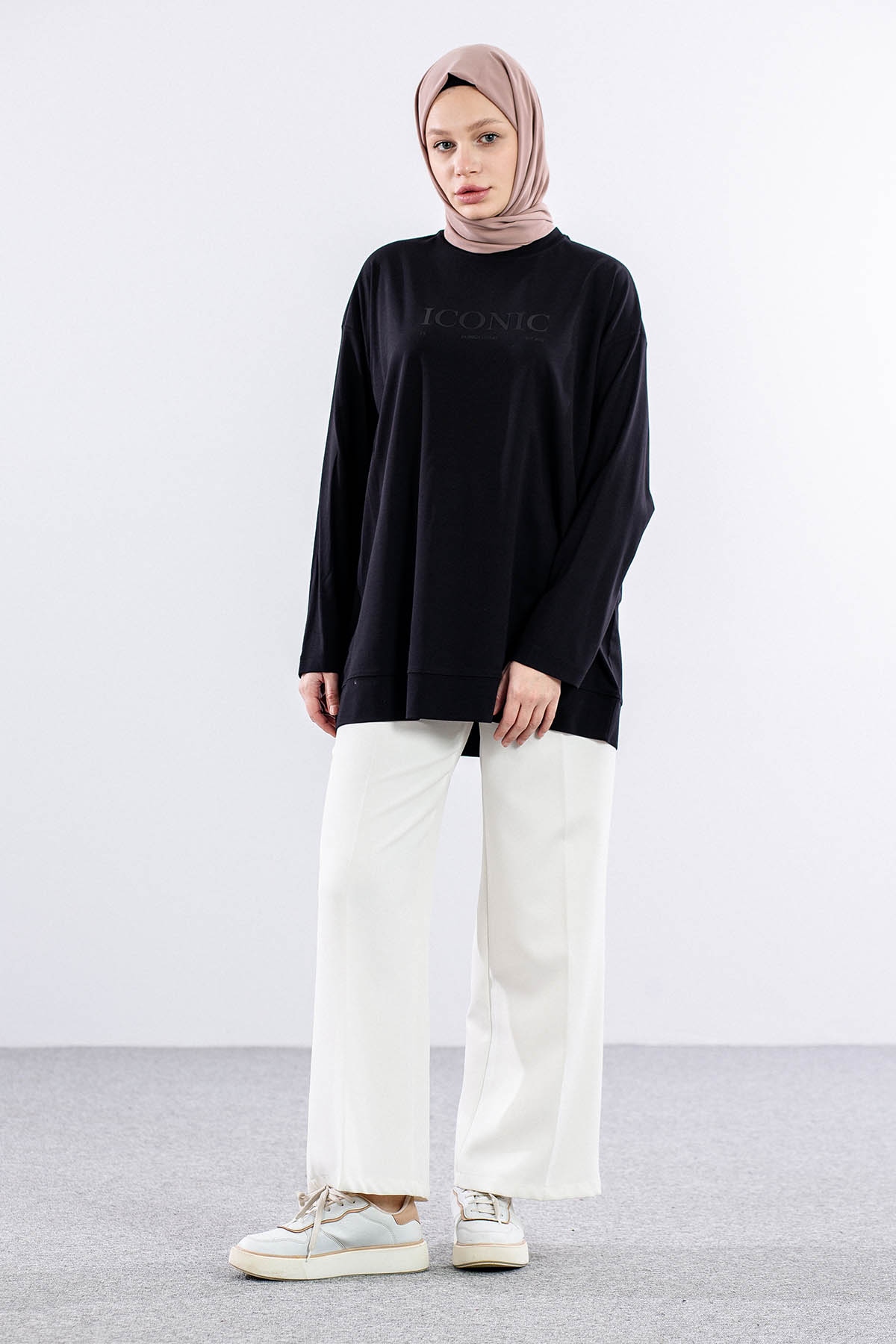 34297 Tunik Tek - Siyah - 2