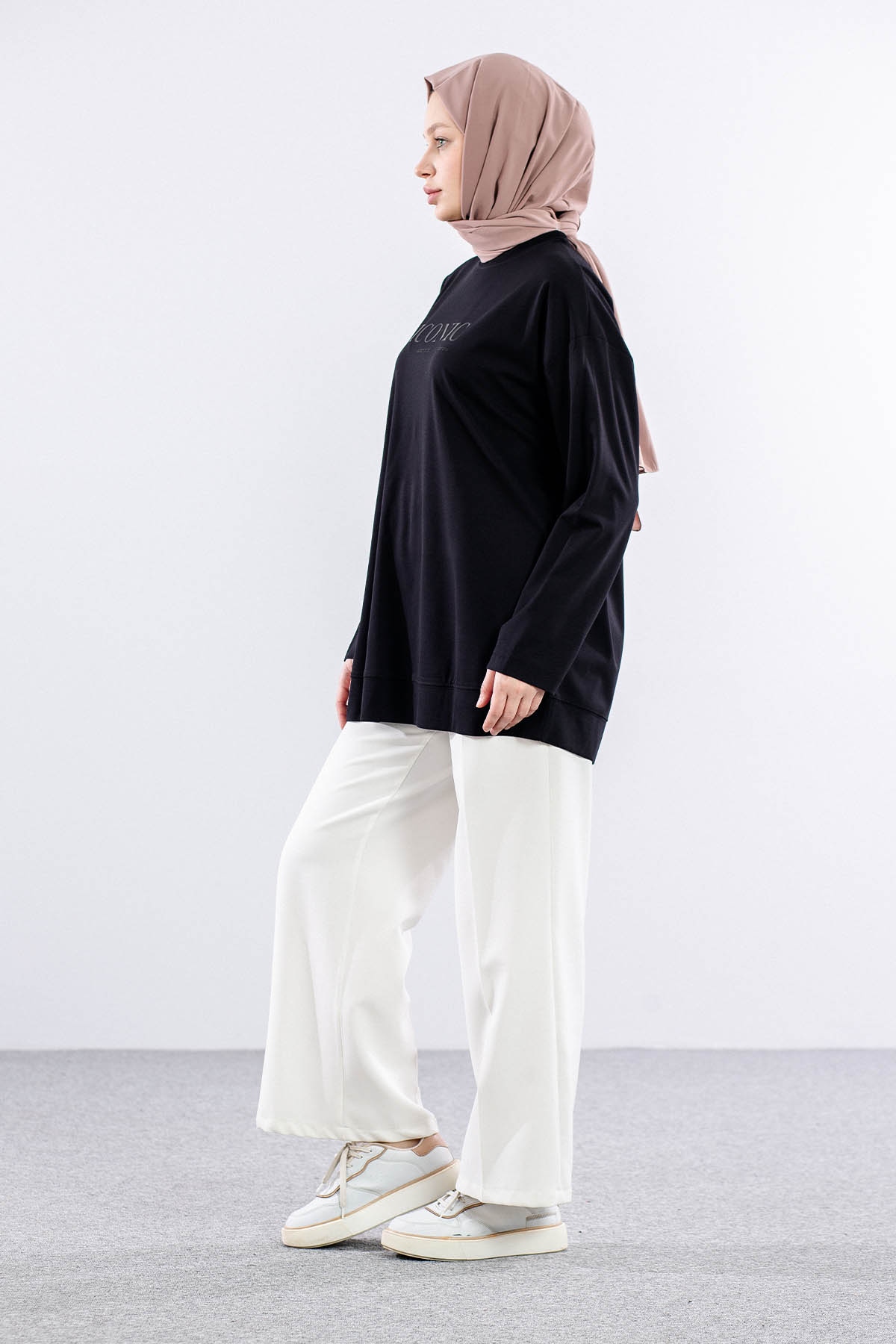 34297 Tunik Tek - Siyah - 3