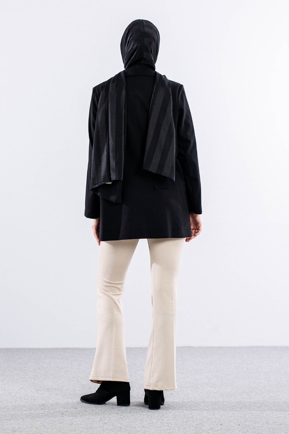 34414 Kruvaze Ceket S-m-l-xl - Siyah - 5