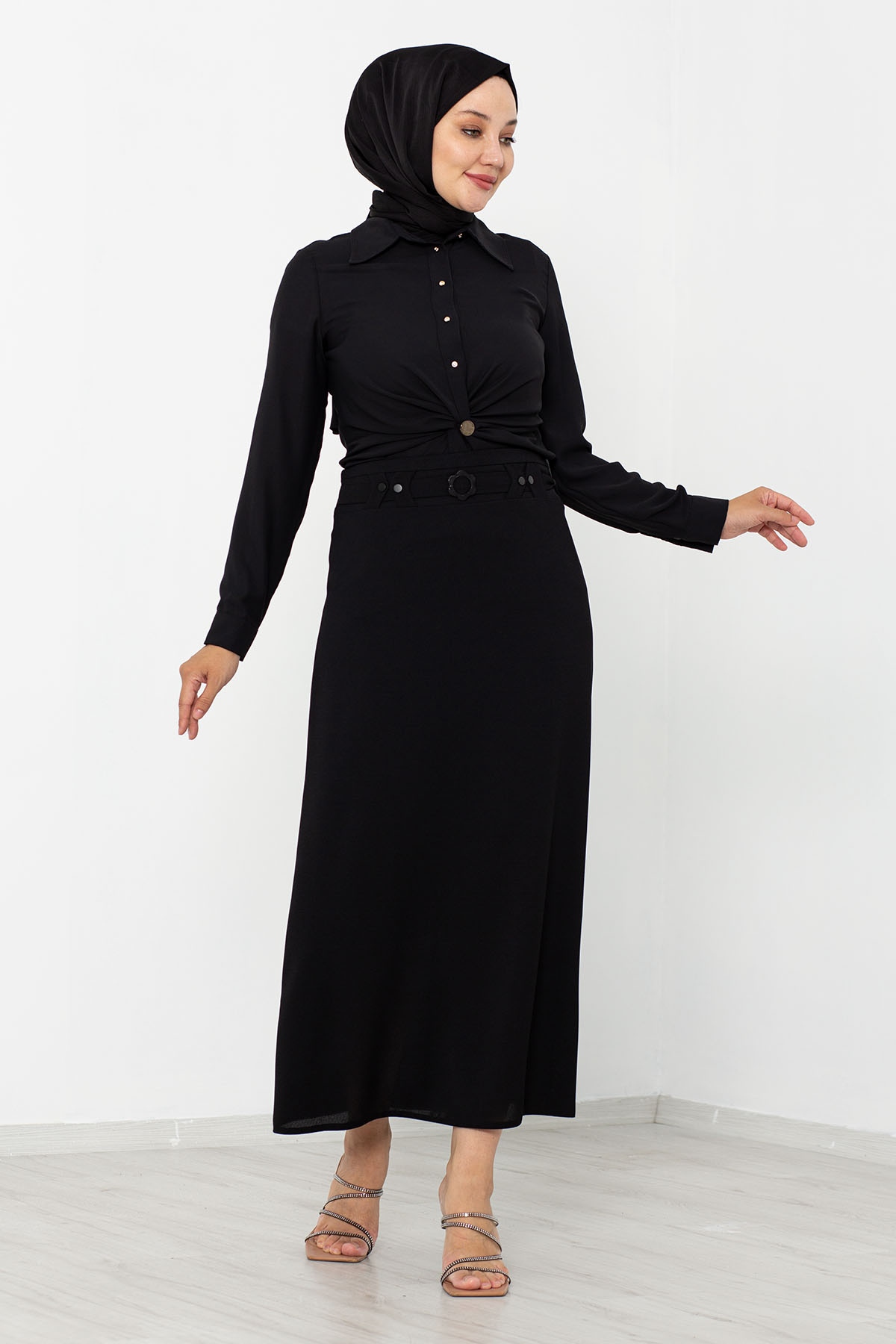 3468 Etek 42-52 - Siyah - 2