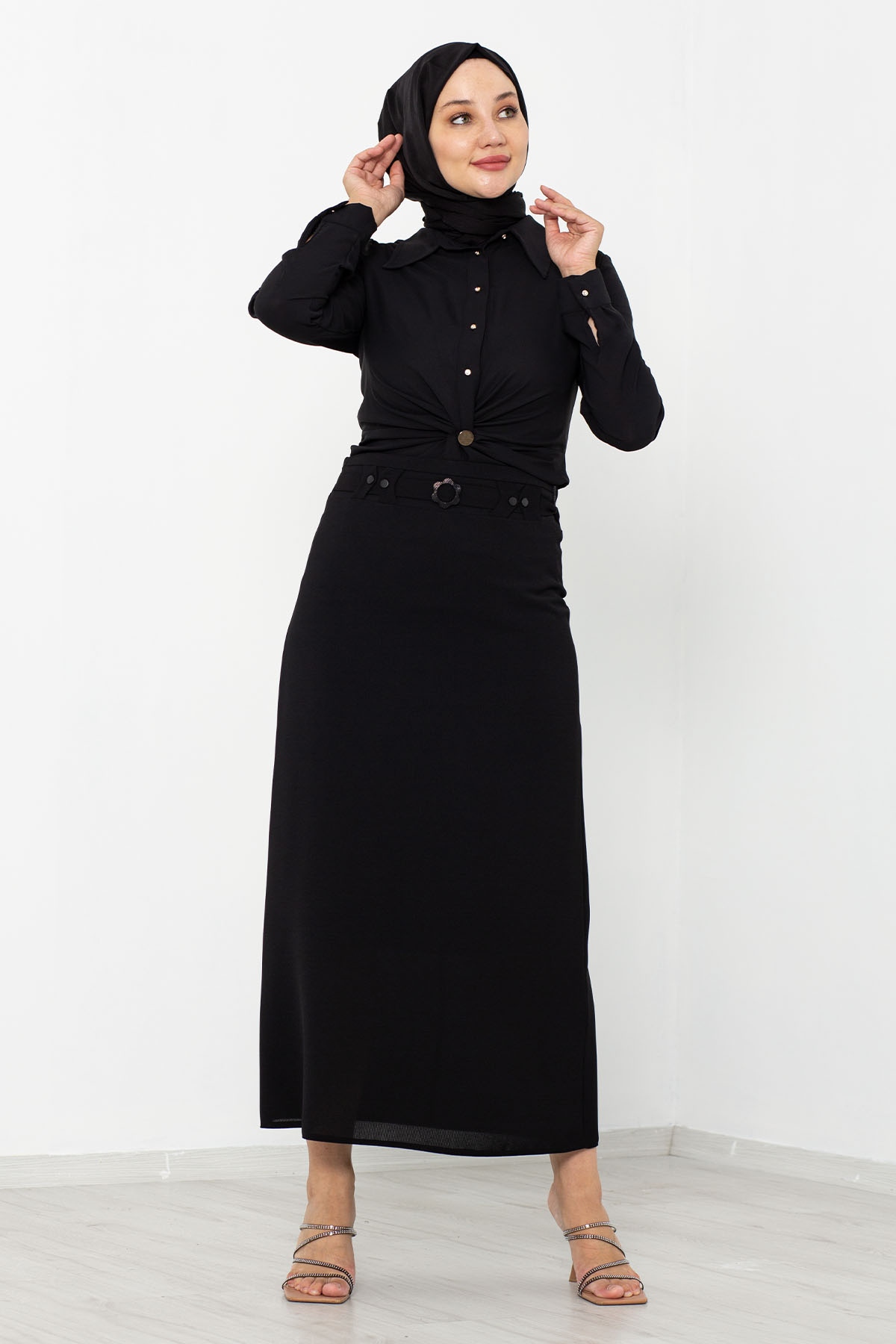 3468 Etek 42-52 - Siyah - 3