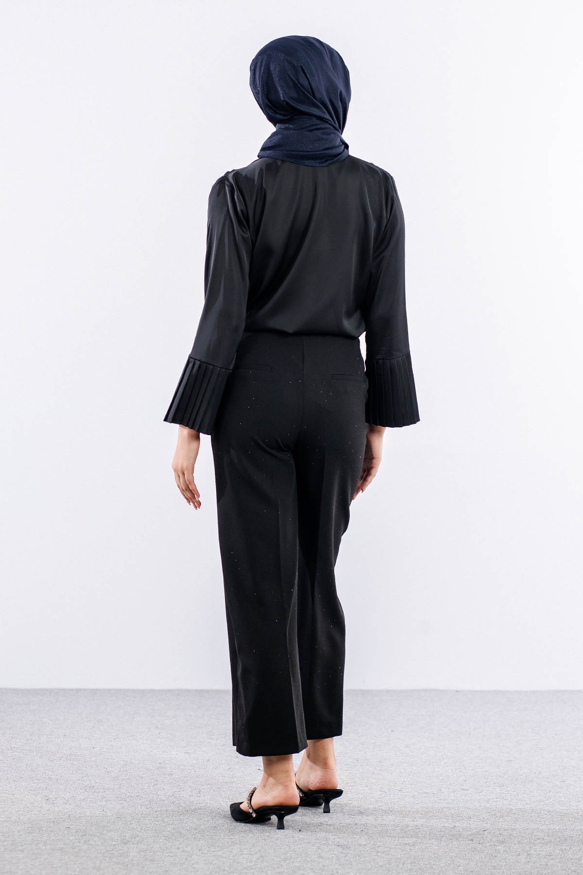 34719 Pantolon S-m-l-xl Taşli - Siyah - 5