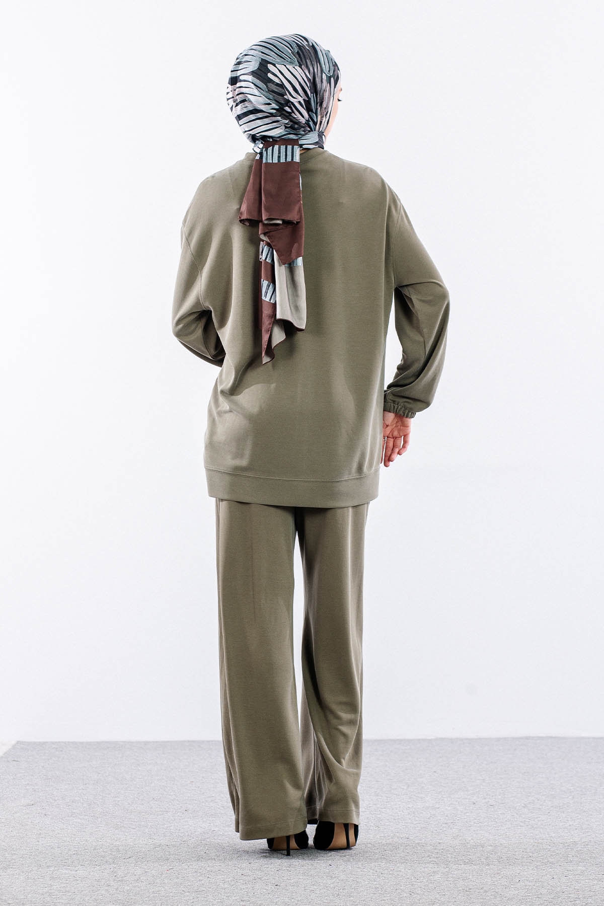 34764 Takim S-m-l Dikis Detay - Haki - 5