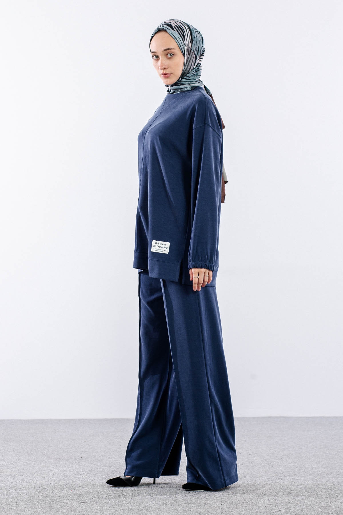 34764 Takim S-m-l Dikis Detay - Lacivert - 3