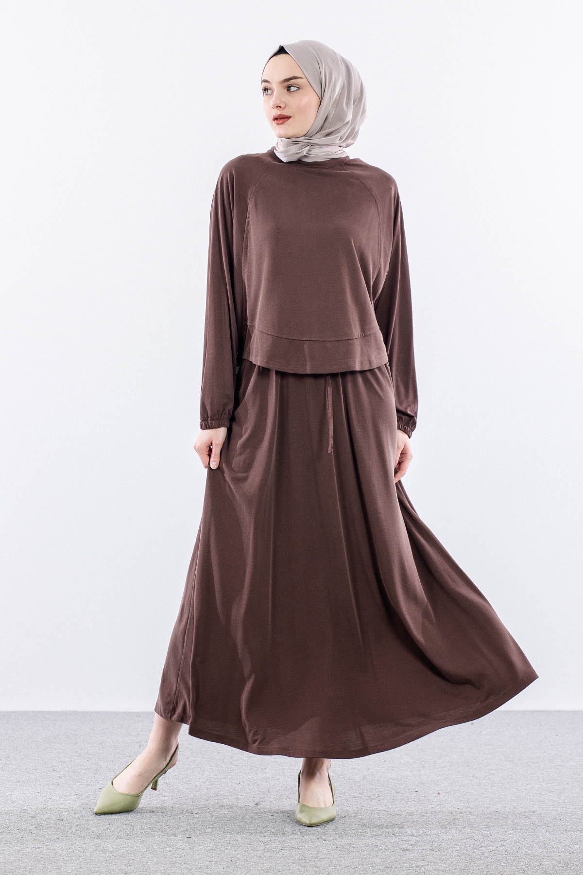 34856 E.takim S-m-l - Kahve - 3