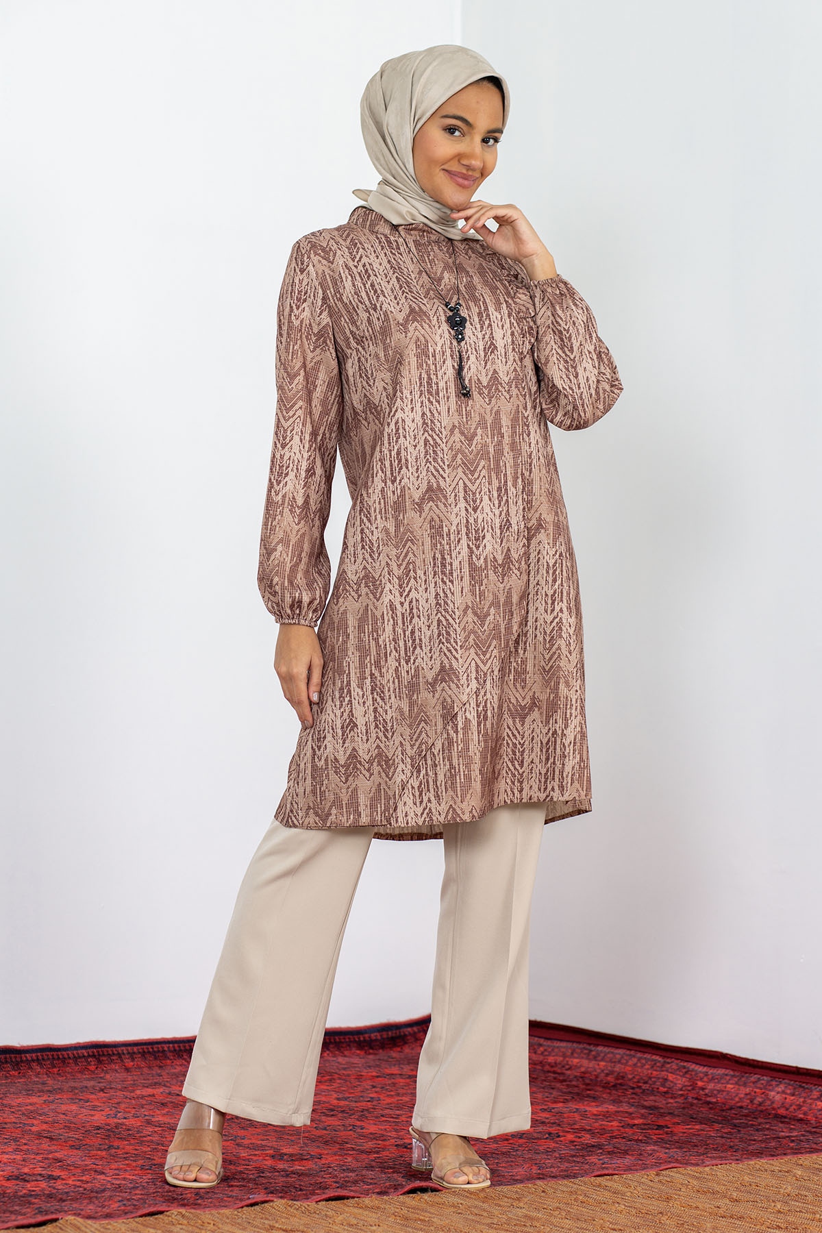 3529 Takim 42-50 Dsn - Kahve - 2