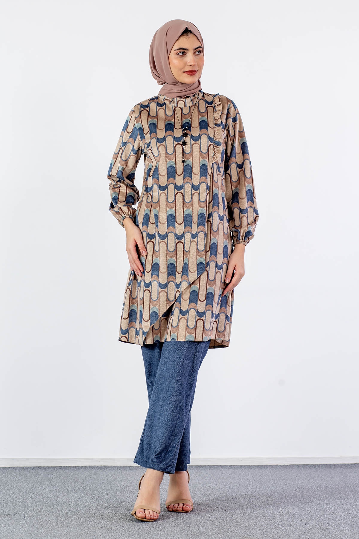 3529 Takim 42-50 Dsn - Mavi - - 1