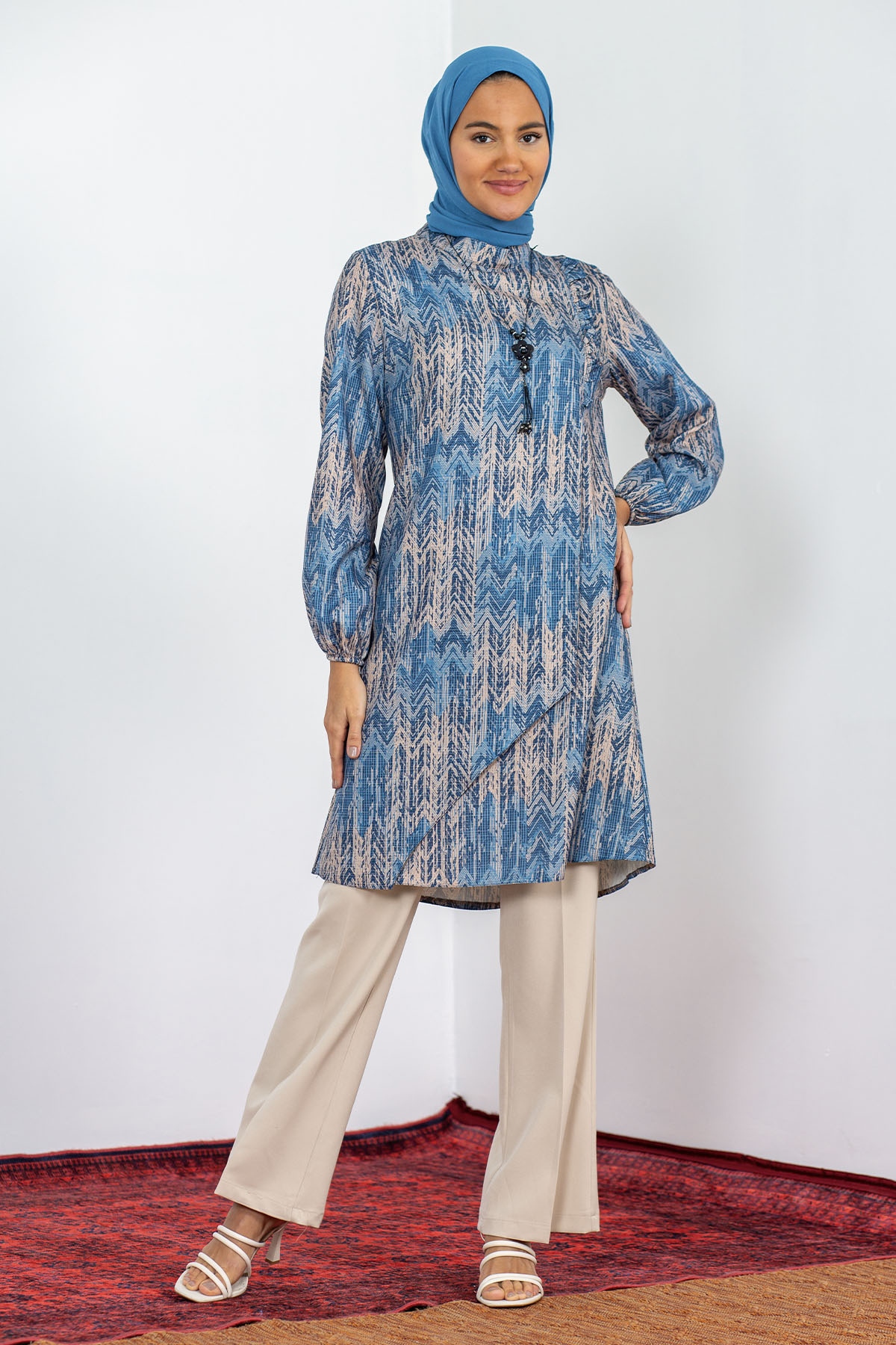 3529 Takim 42-50 Dsn - Mavi - 3