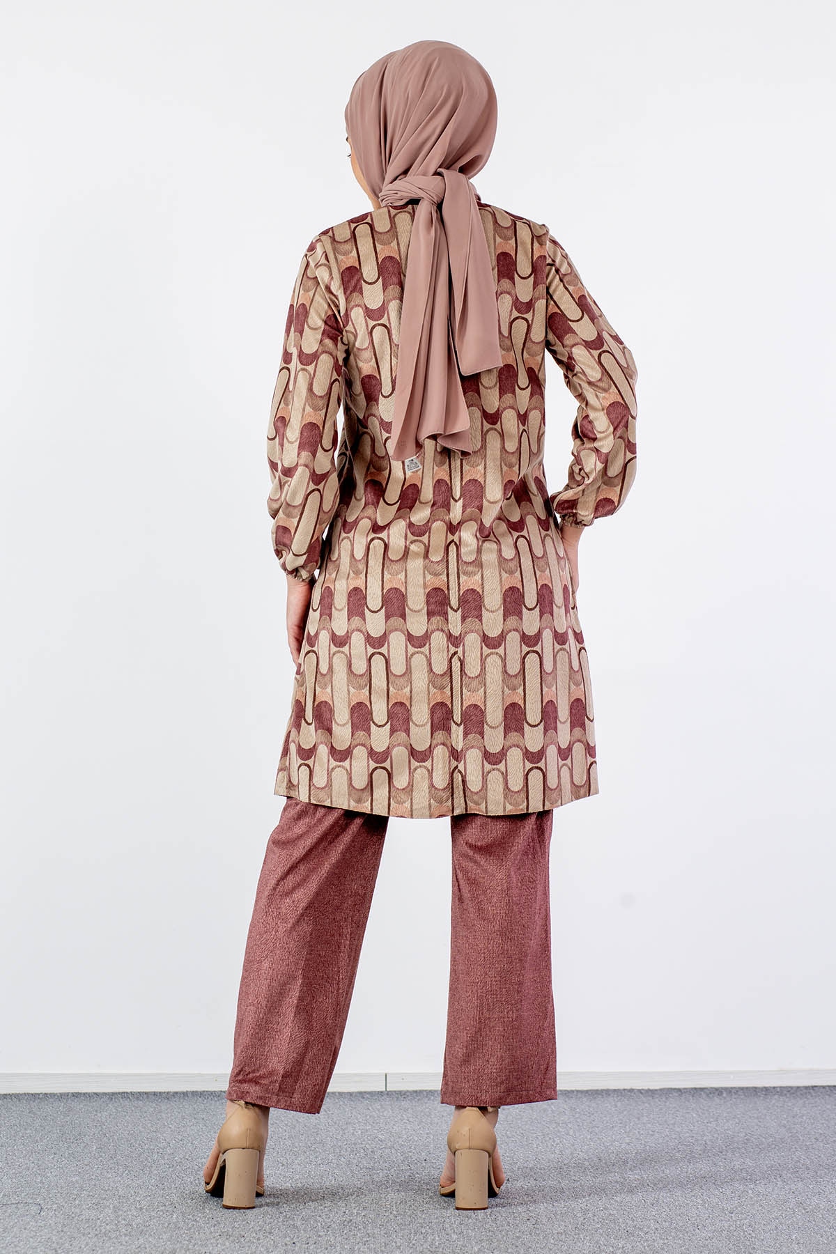 3529 Takim 42-50 Dsn - Pudra - 5