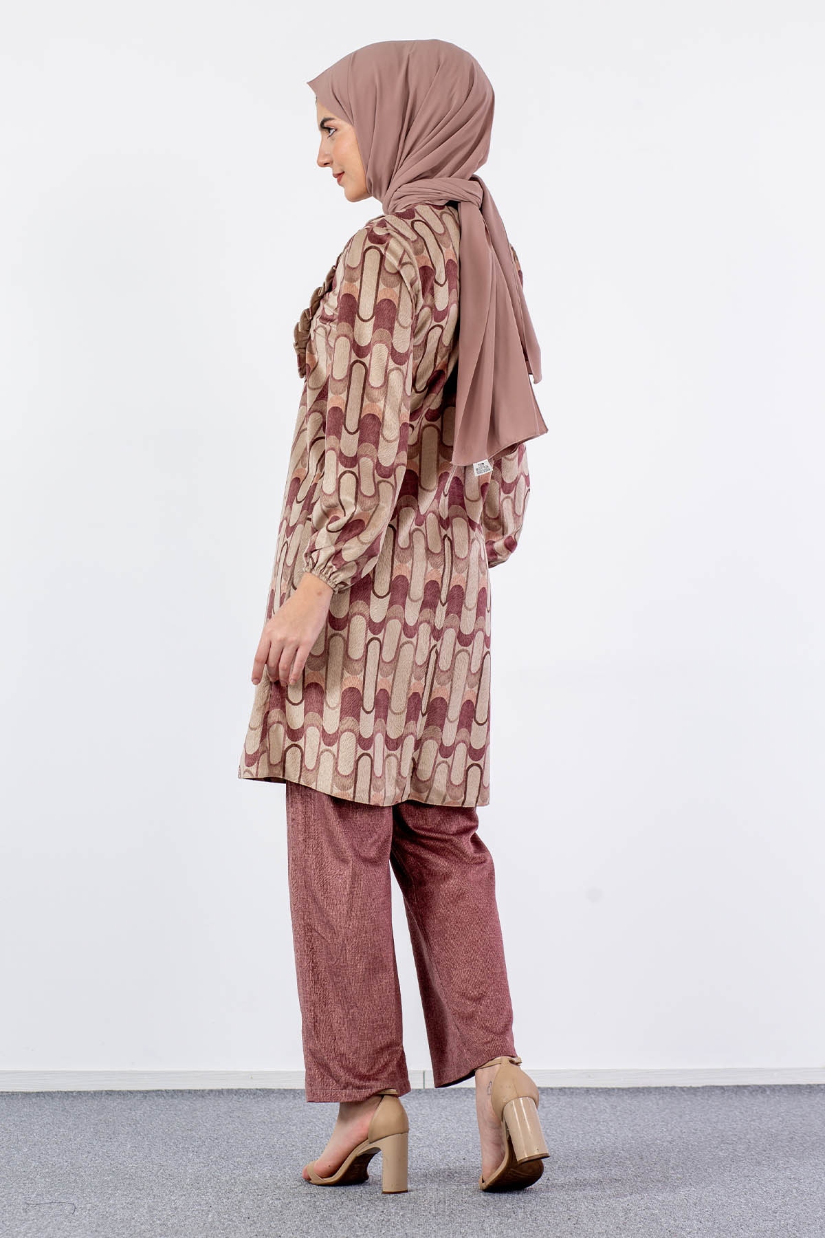 3529 Takim 42-50 Dsn - Pudra - 6