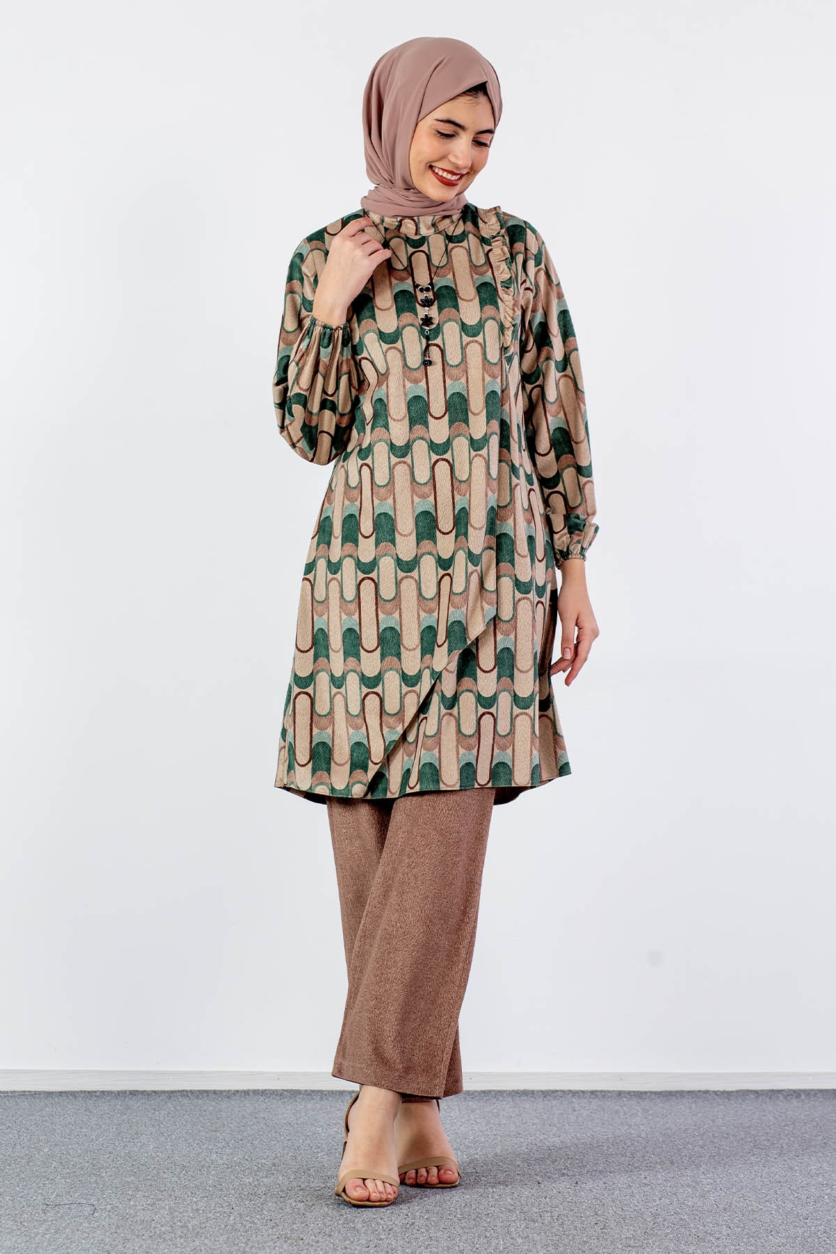 3529 Takim 42-50 Dsn - Yesil - - 2