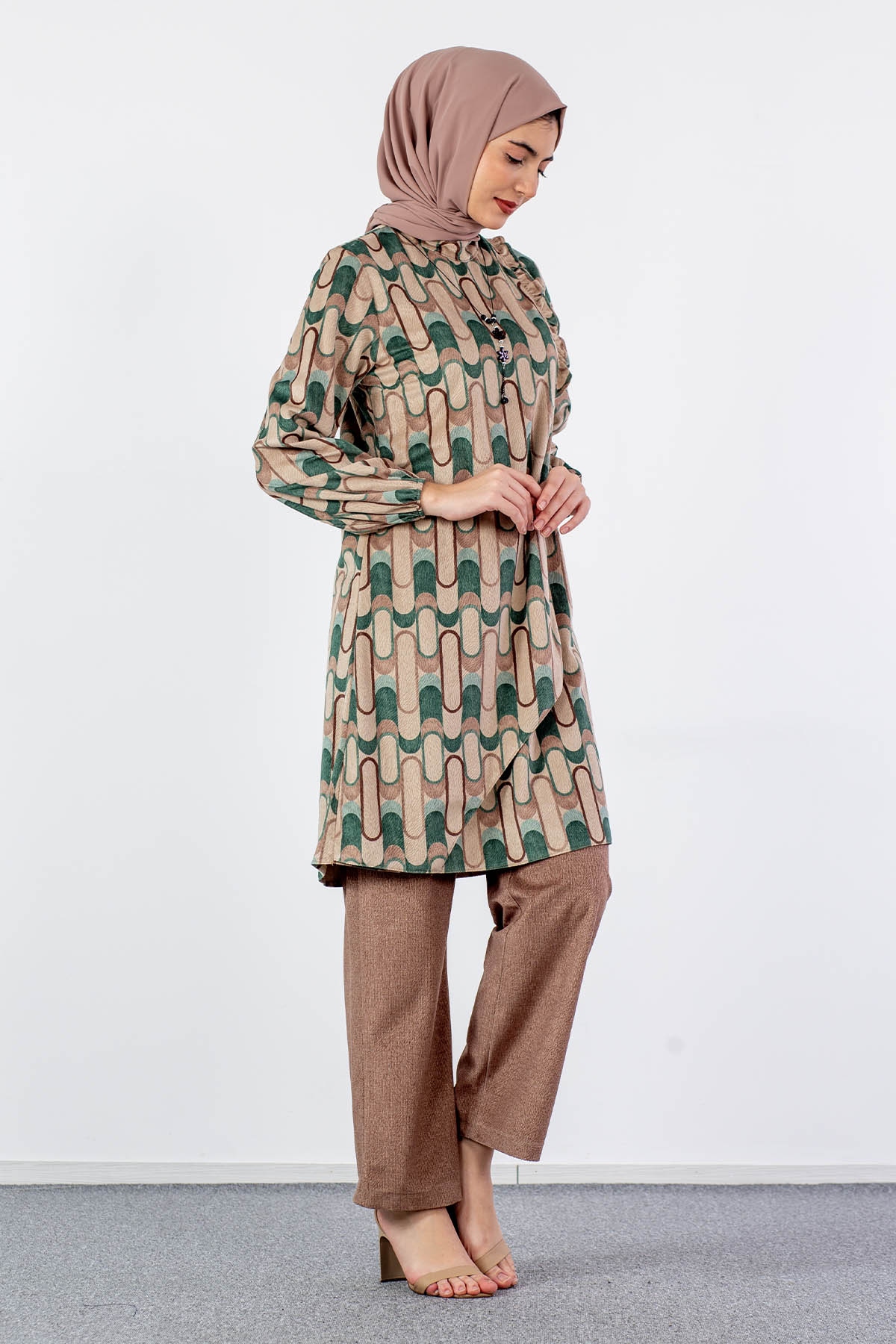 3529 Takim 42-50 Dsn - Yesil - - 3