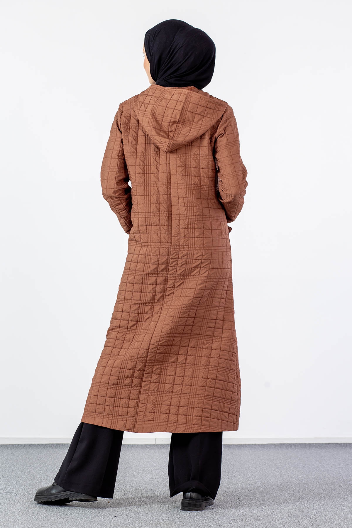 3575 Kapitone Kap 42-52 - Kahve - 5