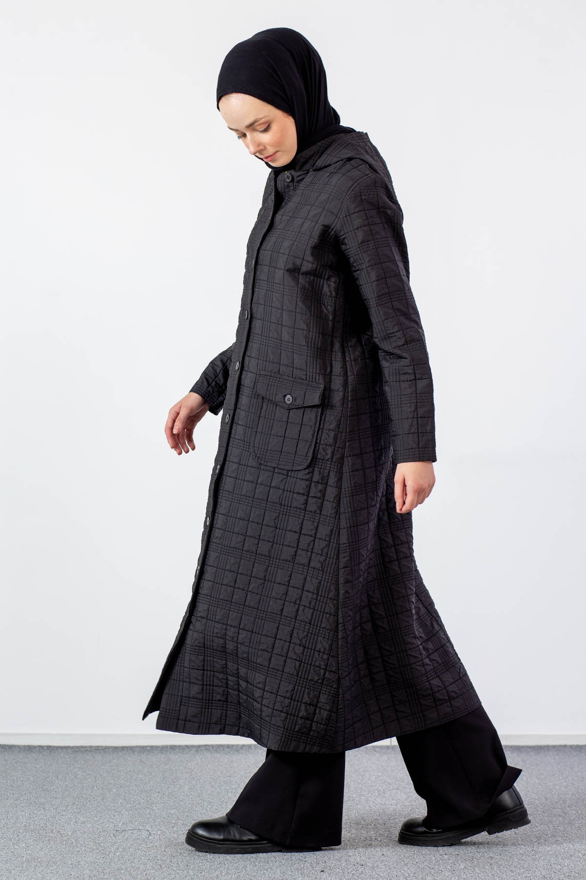 3575 Kapitone Kap 42-52 - Siyah - 4