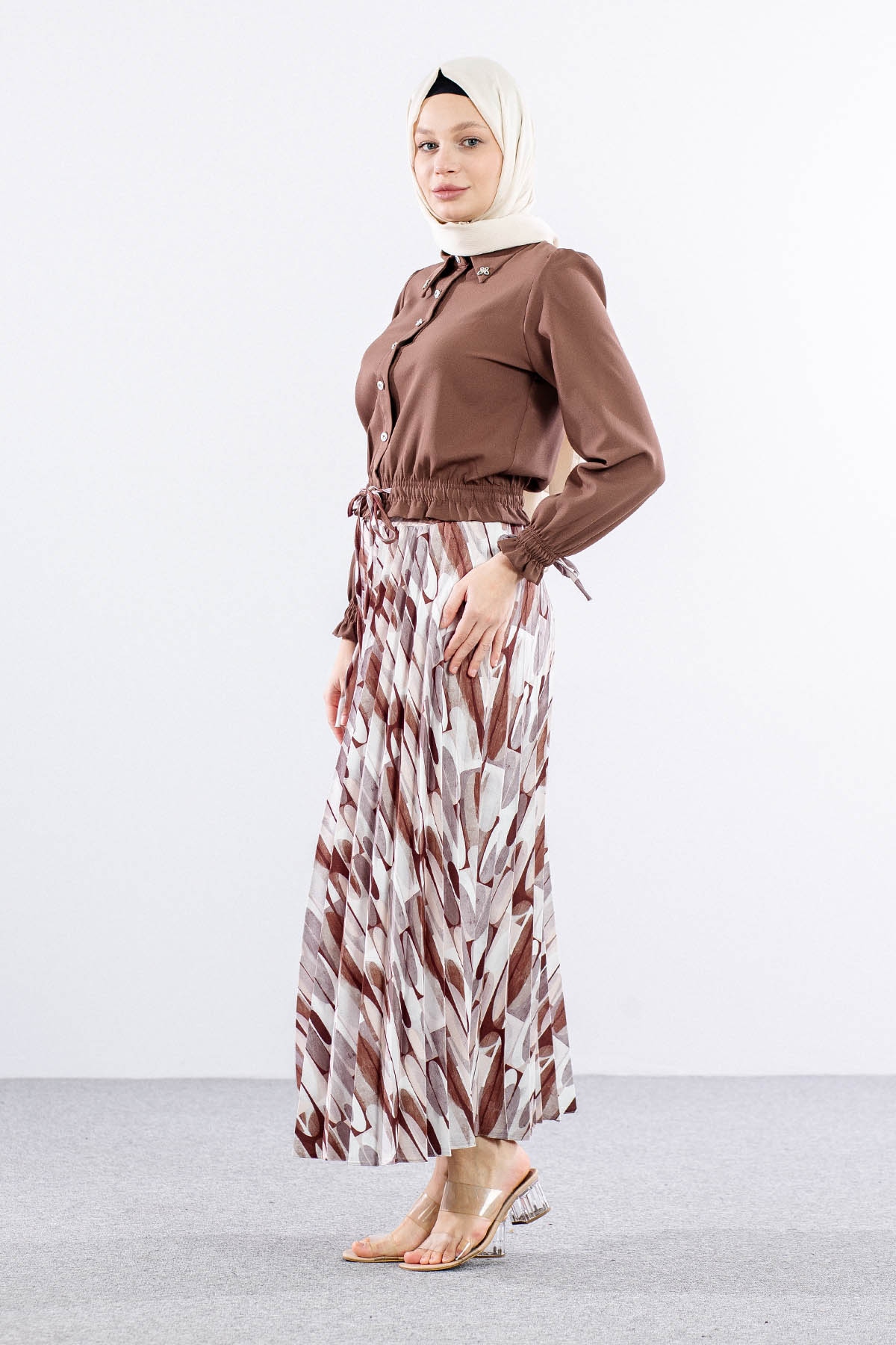 3583 E.takim 38-46 Dsn - Ekru_kahve - 4