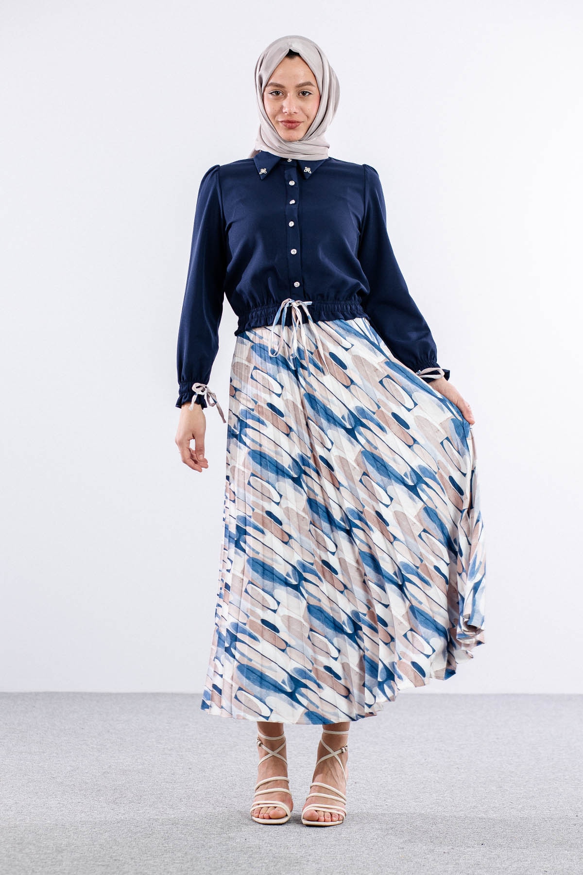 3583 E.takim 38-46 Dsn - Lacivert_krem - 3