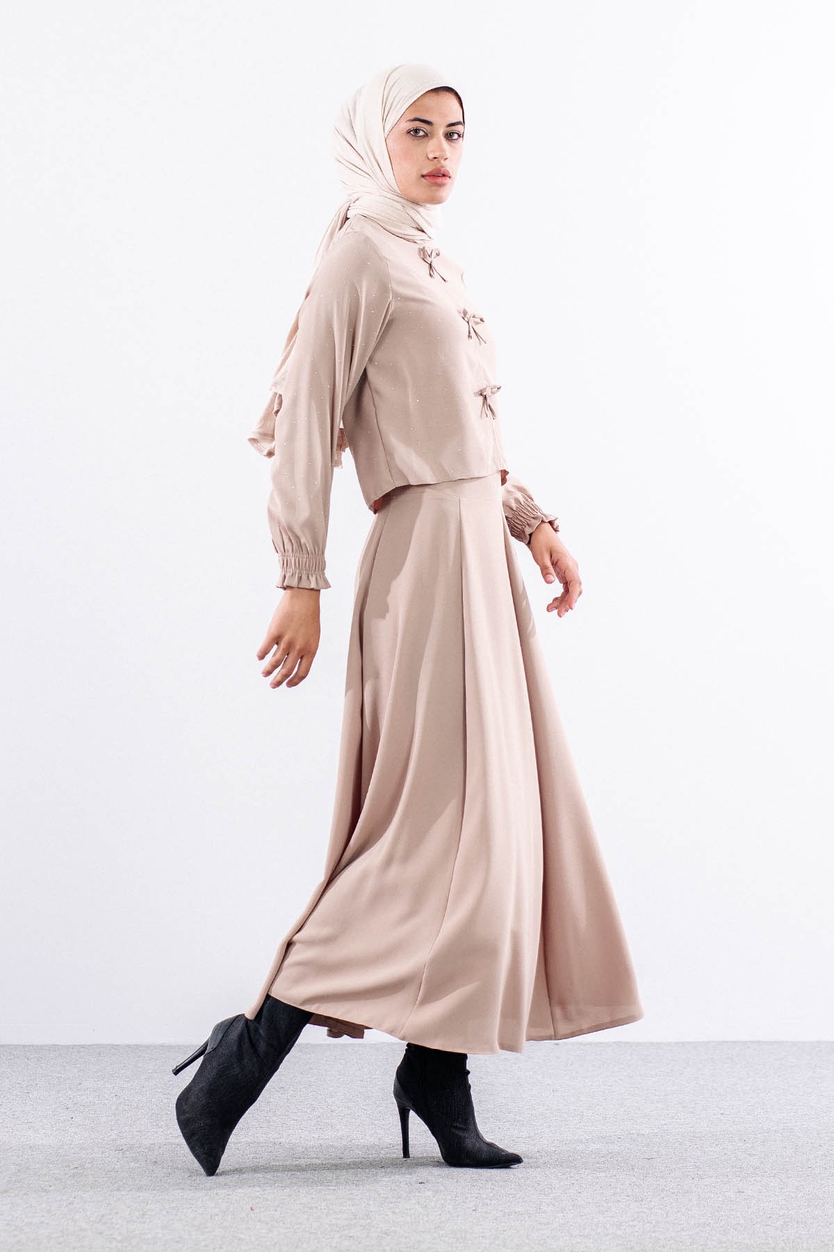 3596 Taşli E-takim 38-46 - Bej - 3