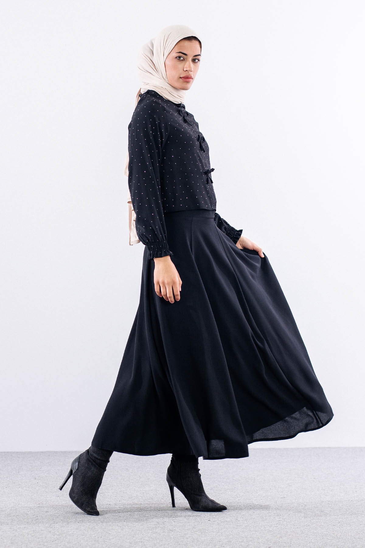 3596 Taşli E-takim 38-46 - Siyah - 4