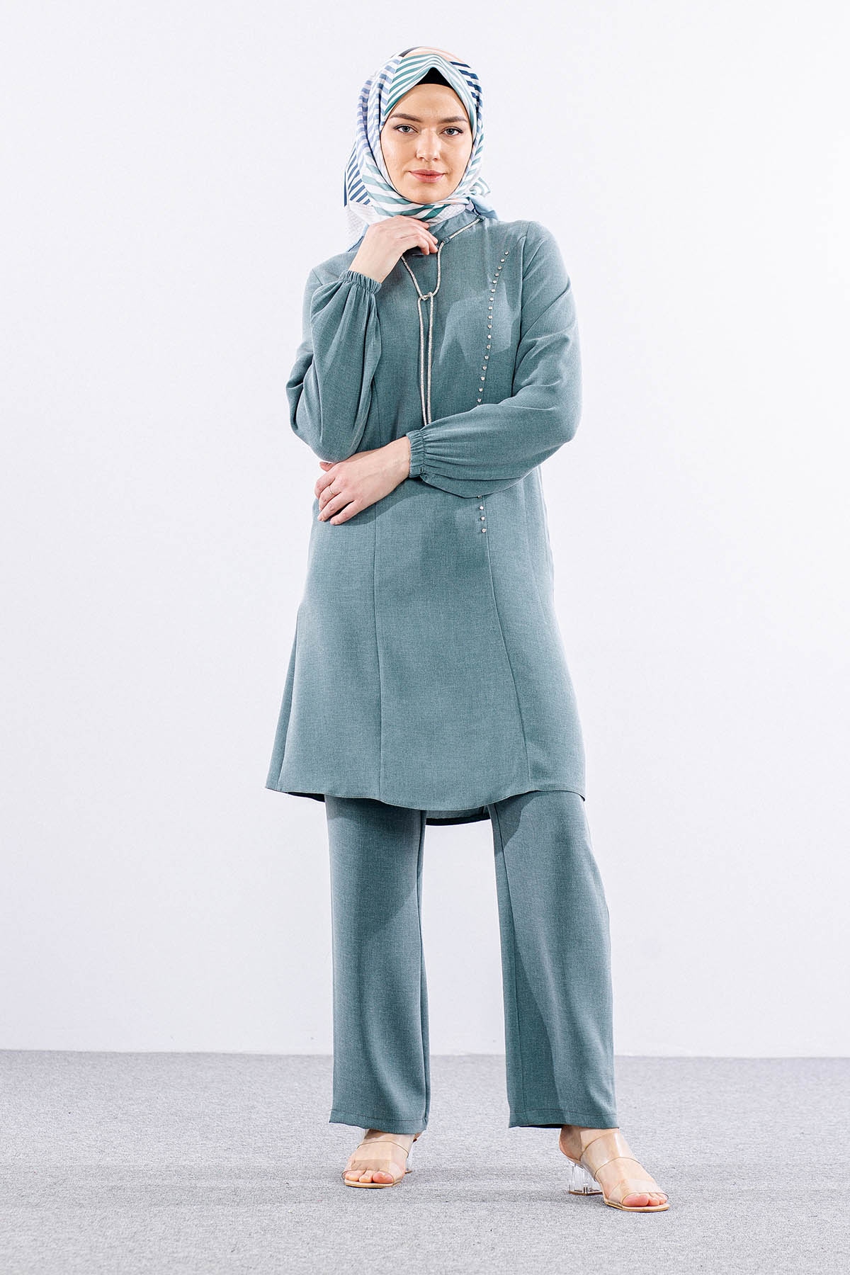 3601 şik Takim 42-50 - Cagla Yesili - 1