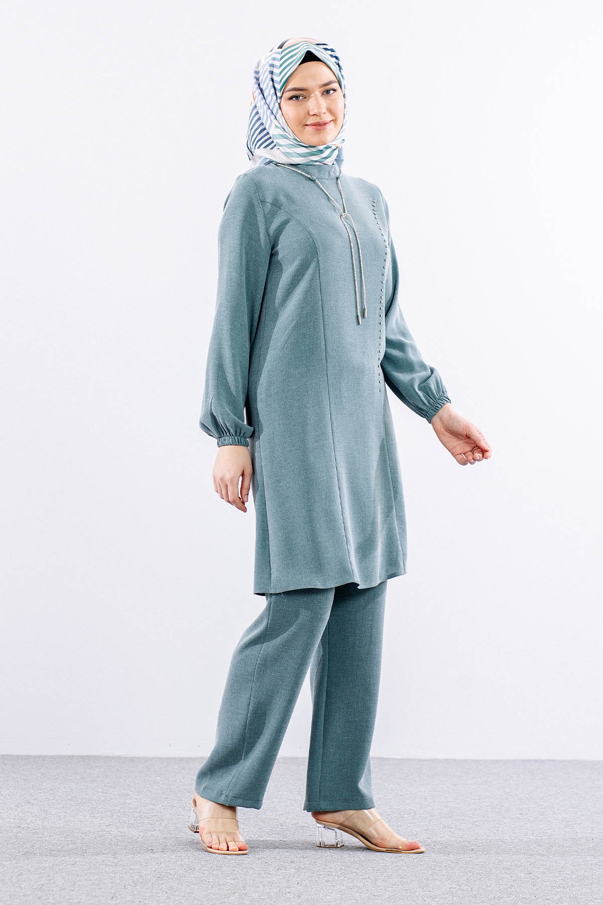 3601 şik Takim 42-50 - Cagla Yesili - 3