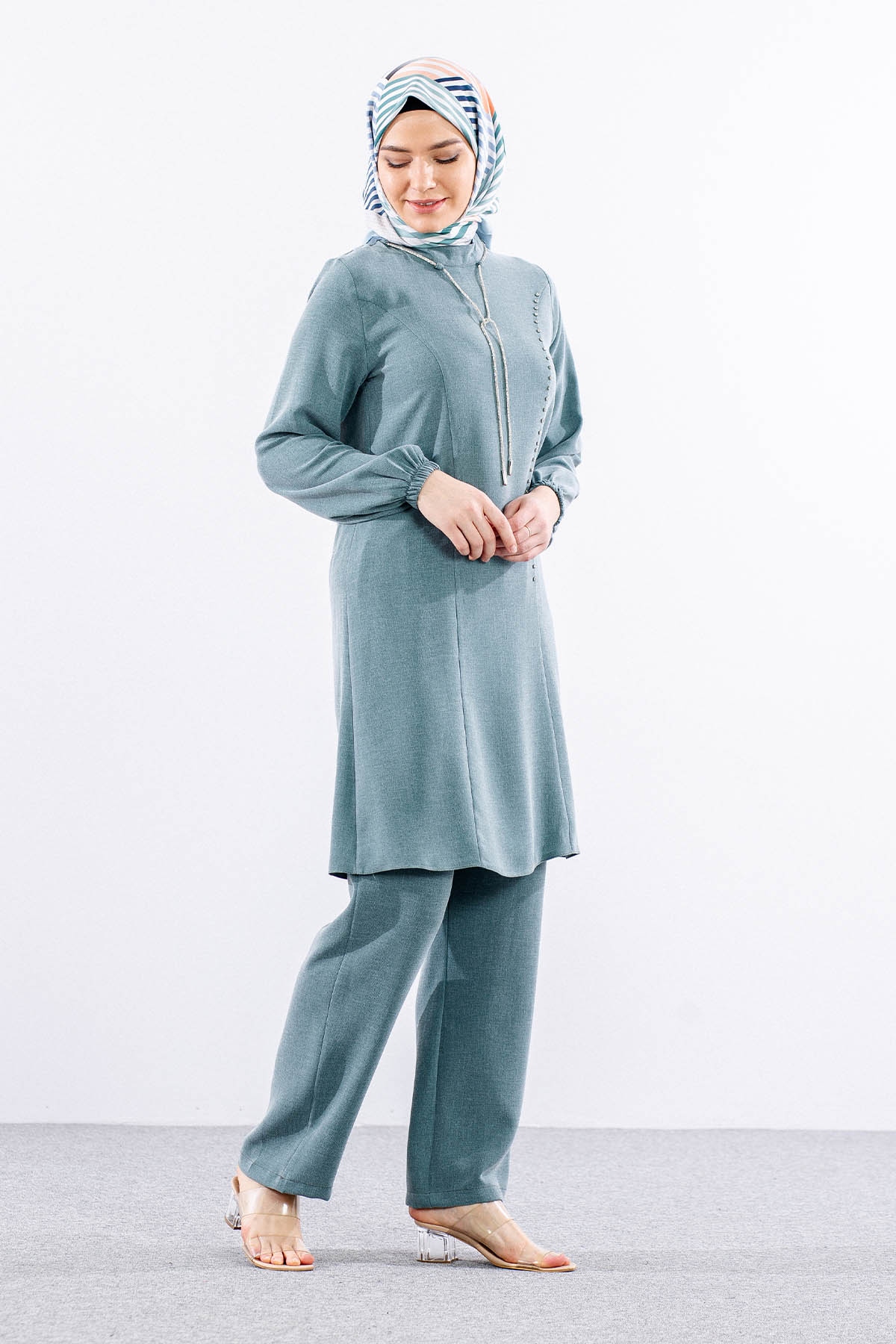 3601 şik Takim 42-50 - Cagla Yesili - 4