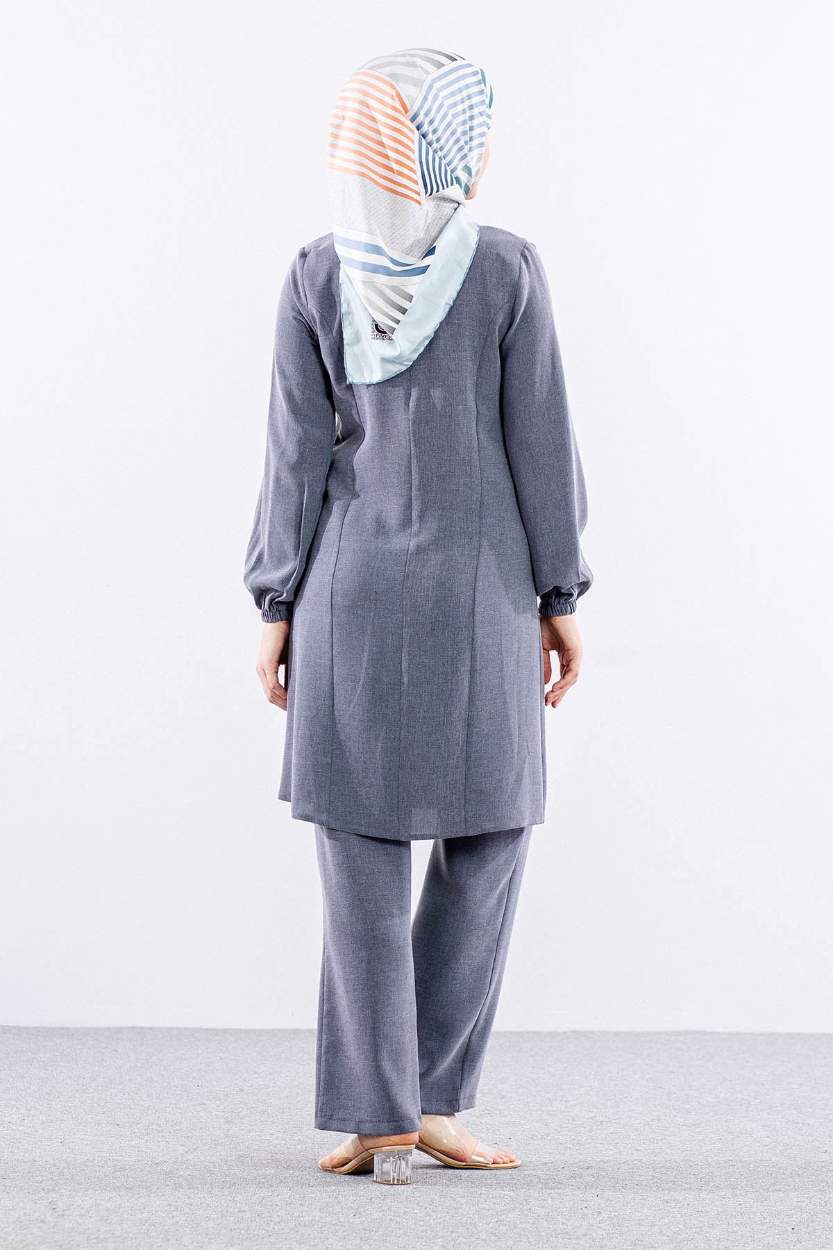 3601 şik Takim 42-50 - Gri - 6