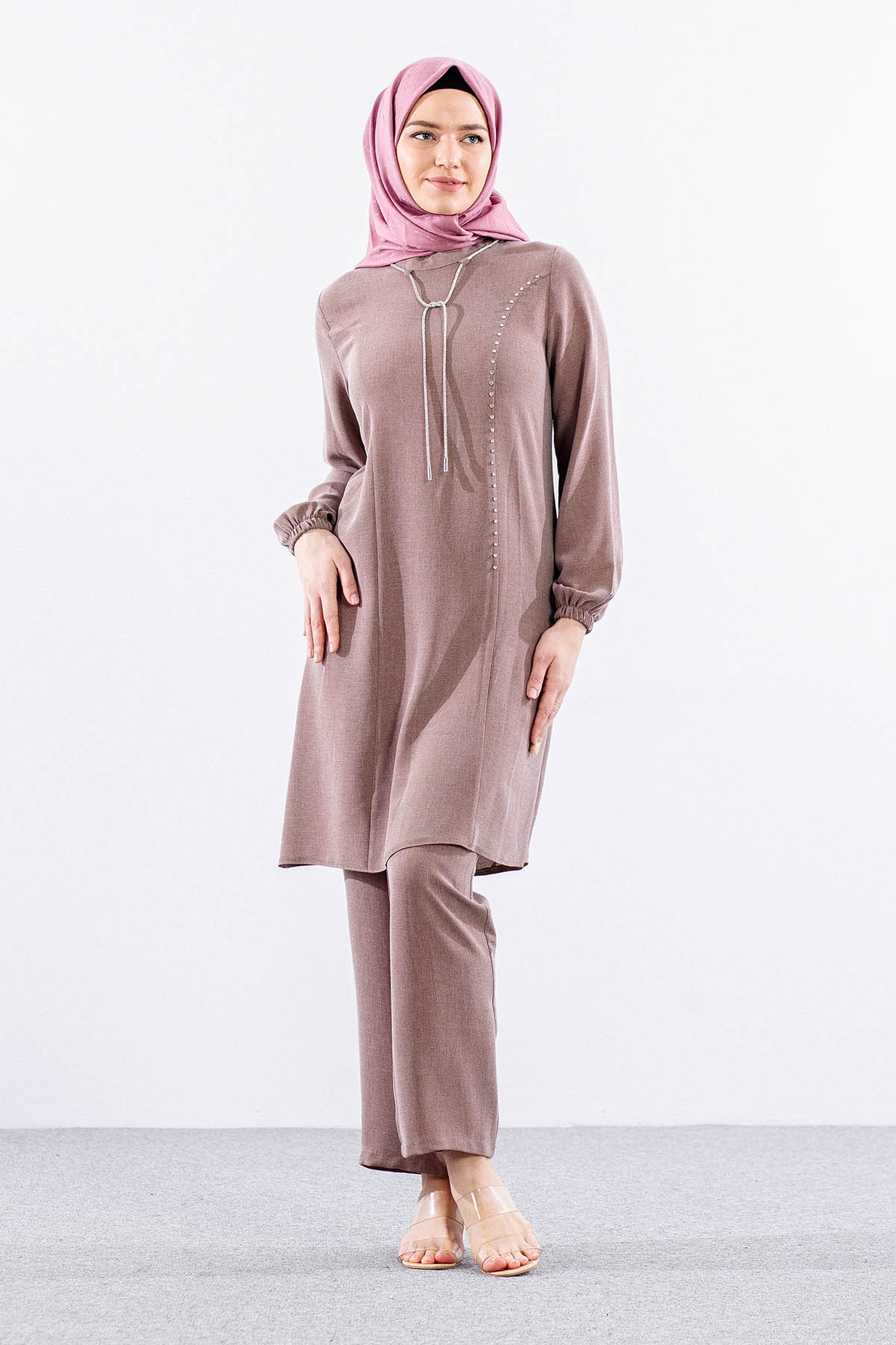 3601 şik Takim 42-50 - Kahve - 1