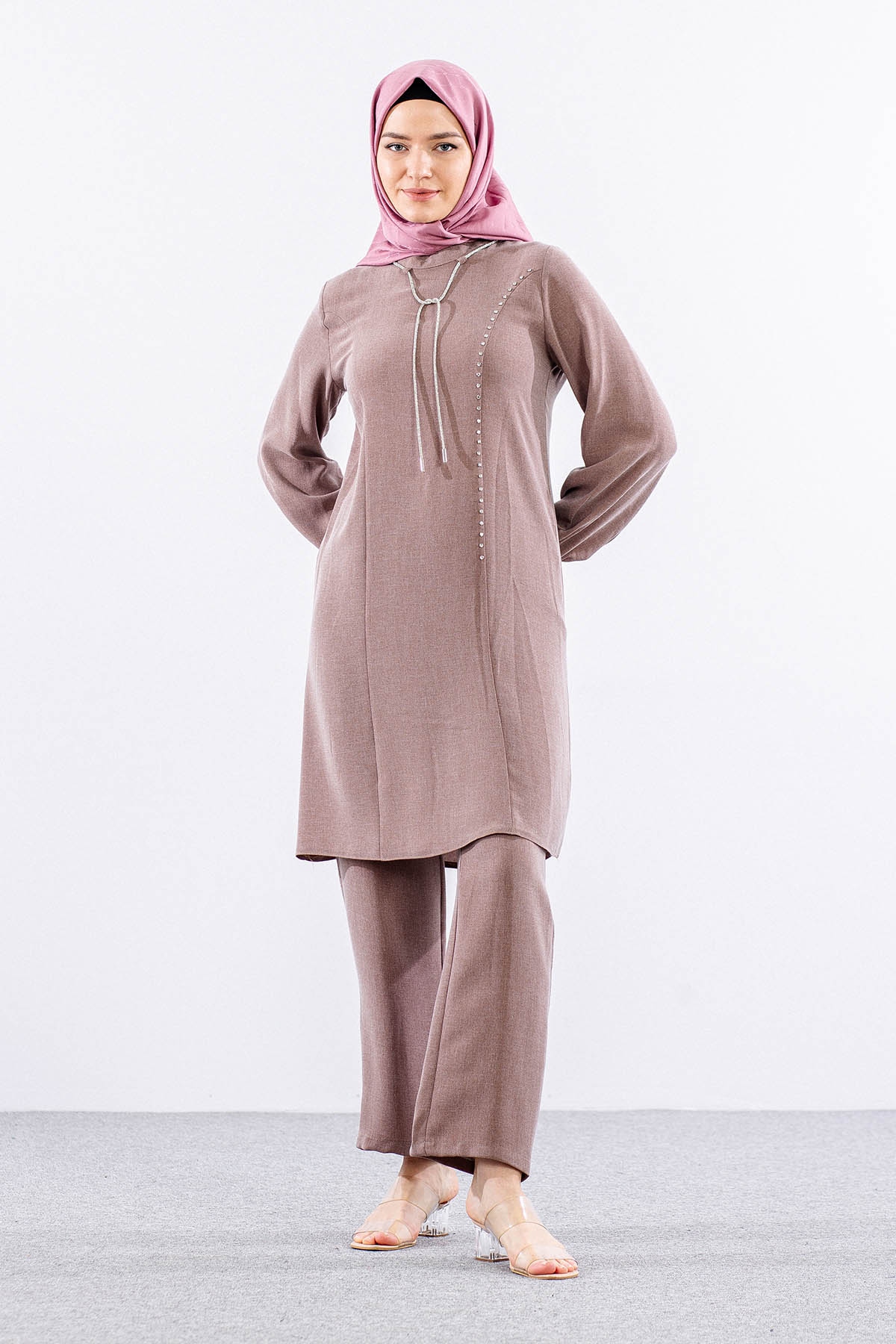 3601 şik Takim 42-50 - Kahve - 3