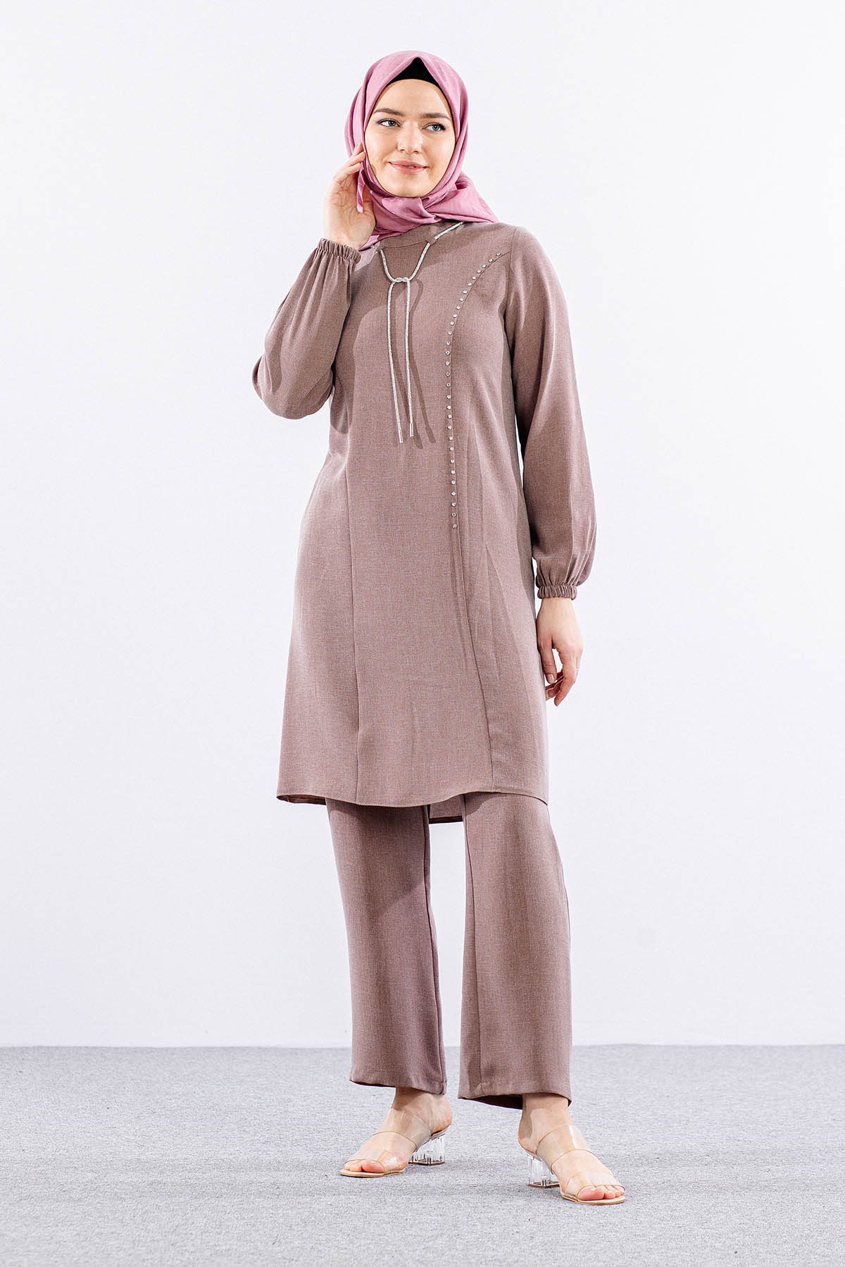 3601 şik Takim 42-50 - Kahve - 4