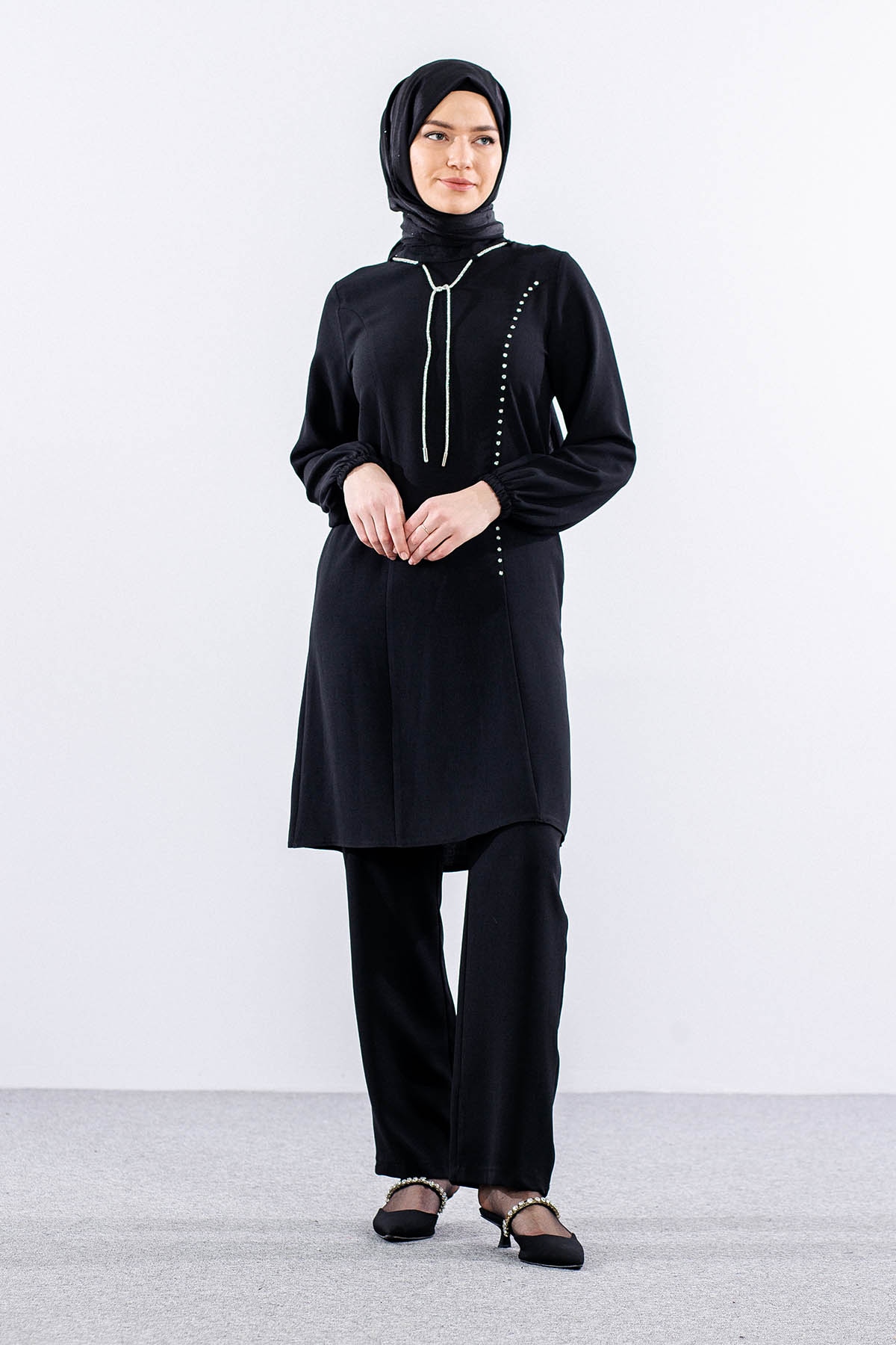 3601 şik Takim 42-50 - Siyah - 1