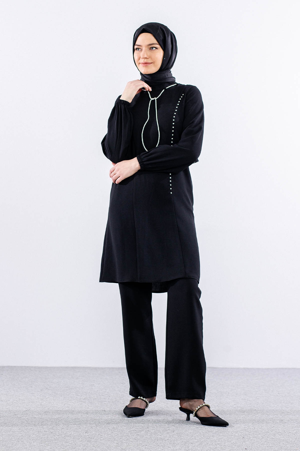 3601 şik Takim 42-50 - Siyah - 3