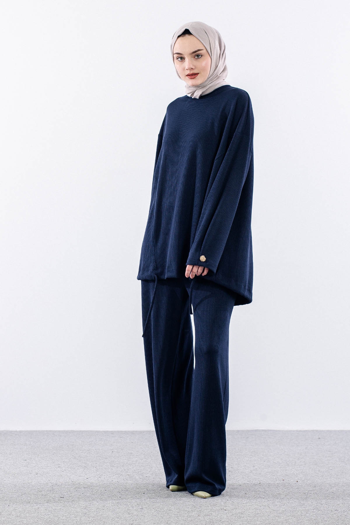 36068 Takim S-m-l Pile Detay - Lacivert - 2