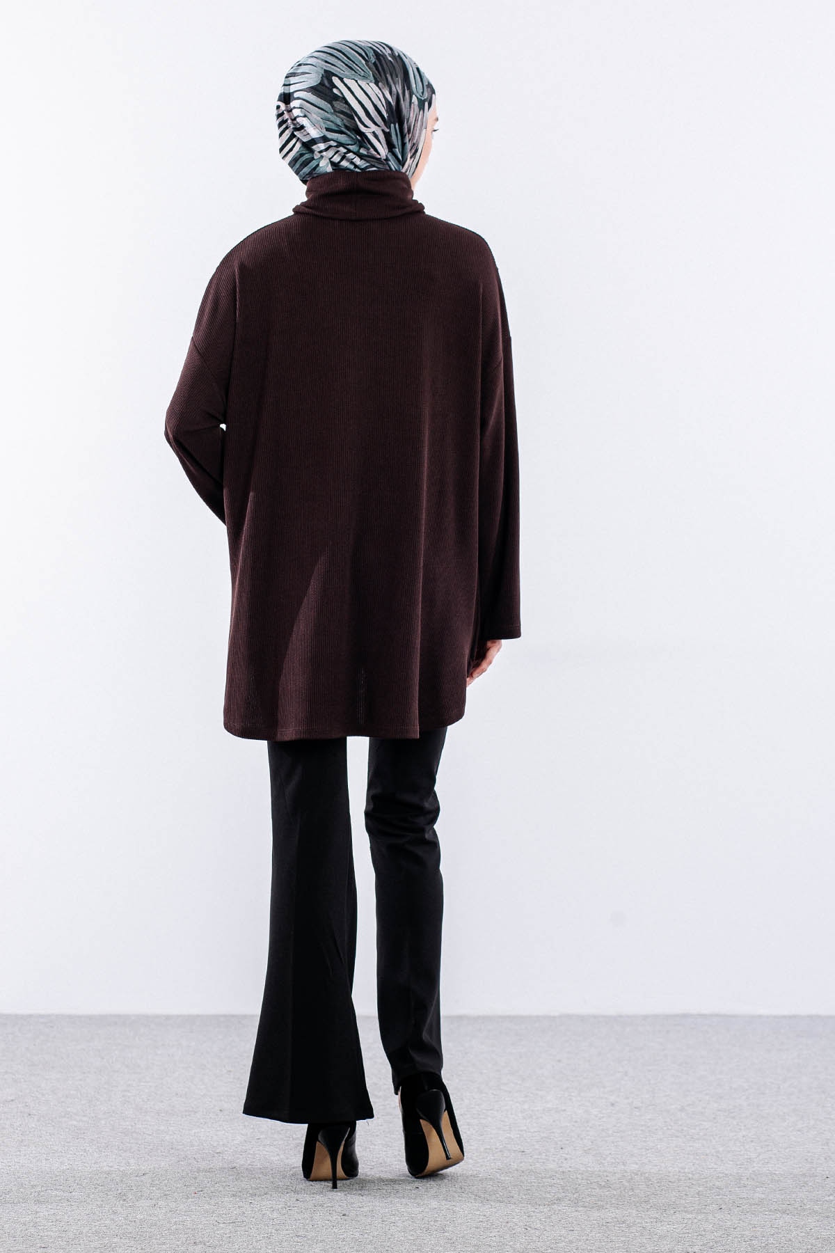 36070 Tunik Tek - Kahve - 5