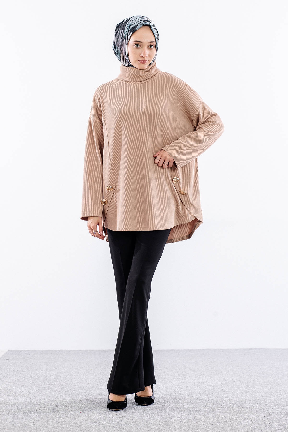 36070 Tunik Tek - Kum - 1