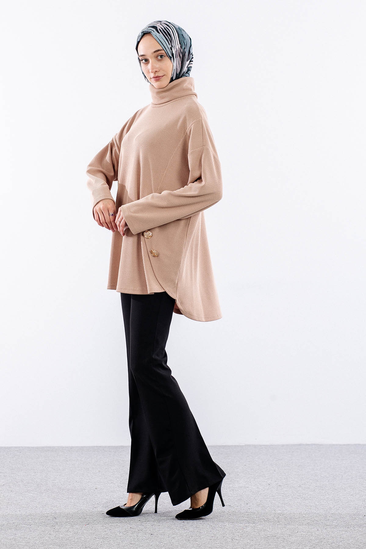 36070 Tunik Tek - Kum - 3