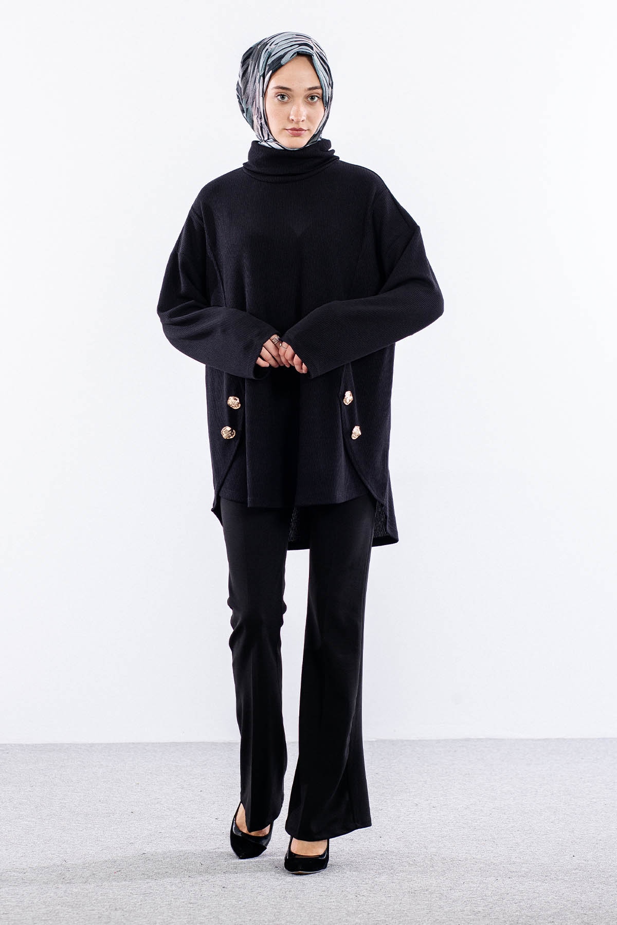 36070 Tunik Tek - Siyah - 1