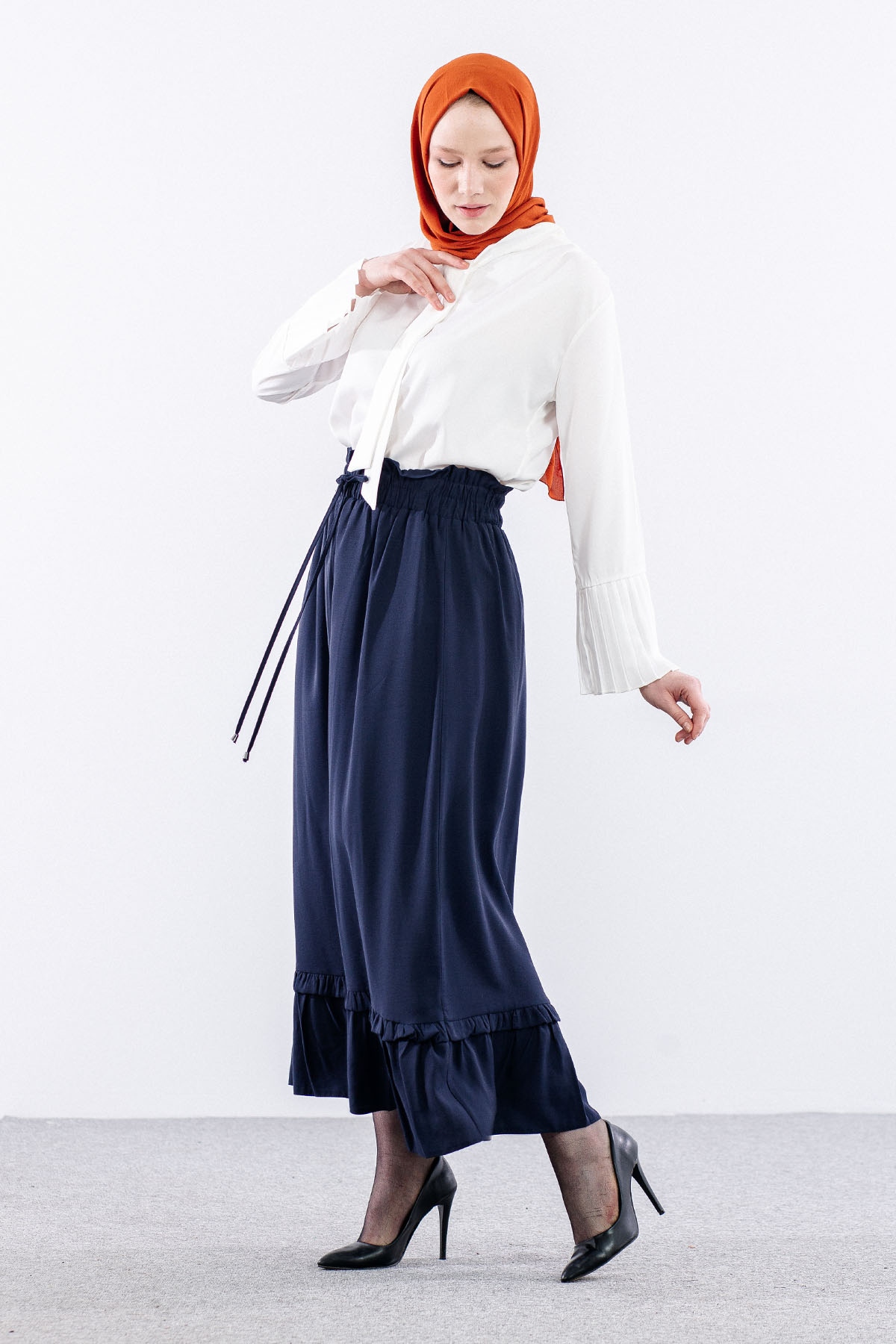 3624 Etek 38-48 Spor - Lacivert - 4