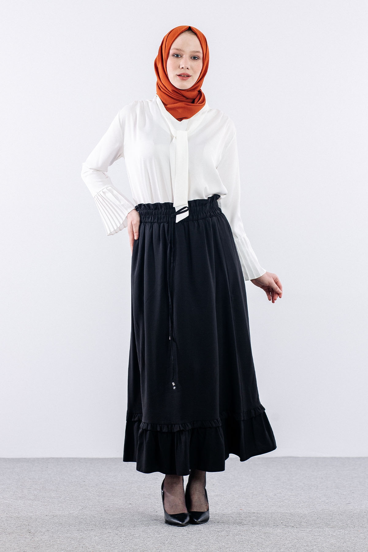 3624 Etek 38-48 Spor - Siyah - 1