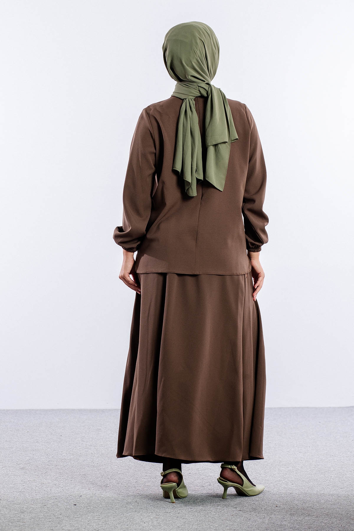 3655 E.takim 42-50  Yaka Tas Isli - Kahve - 5