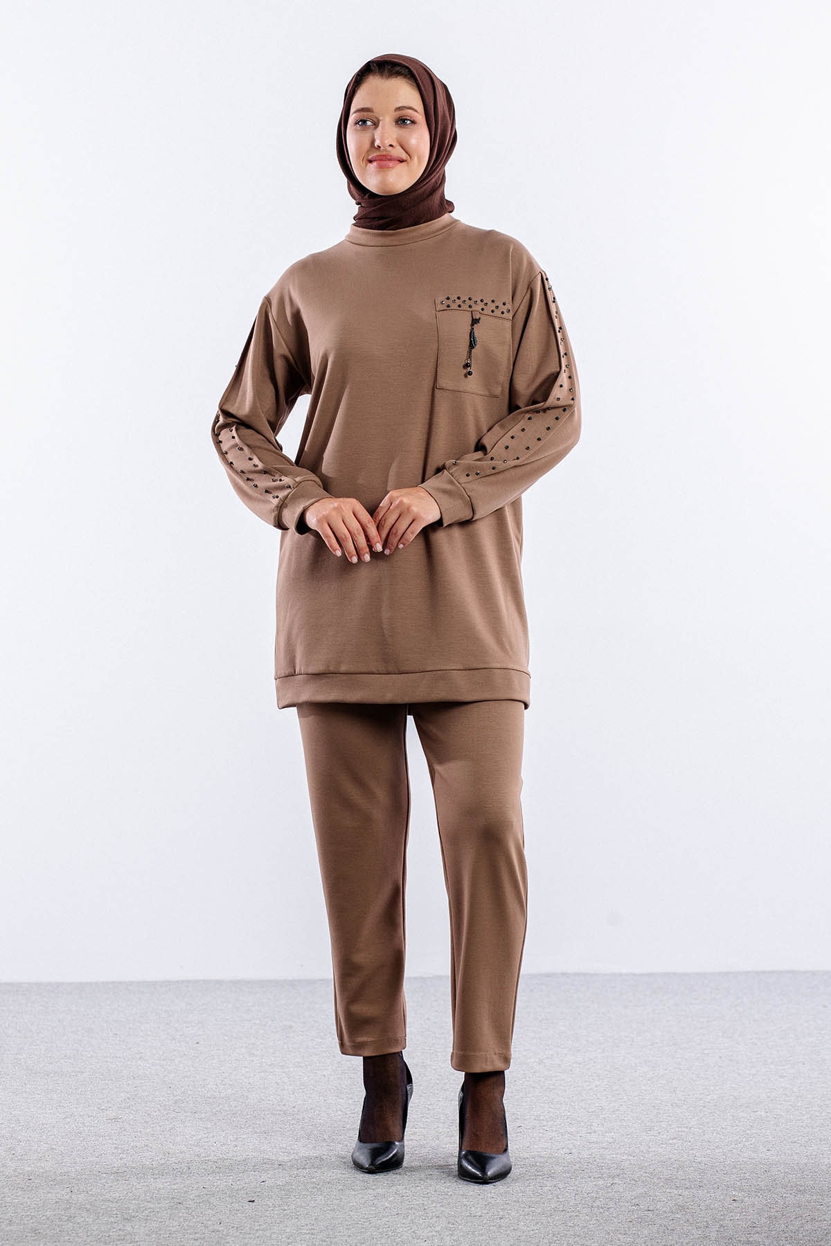 3661 Takim 38-46 Kolu Tas Detay - S_kahve - 1