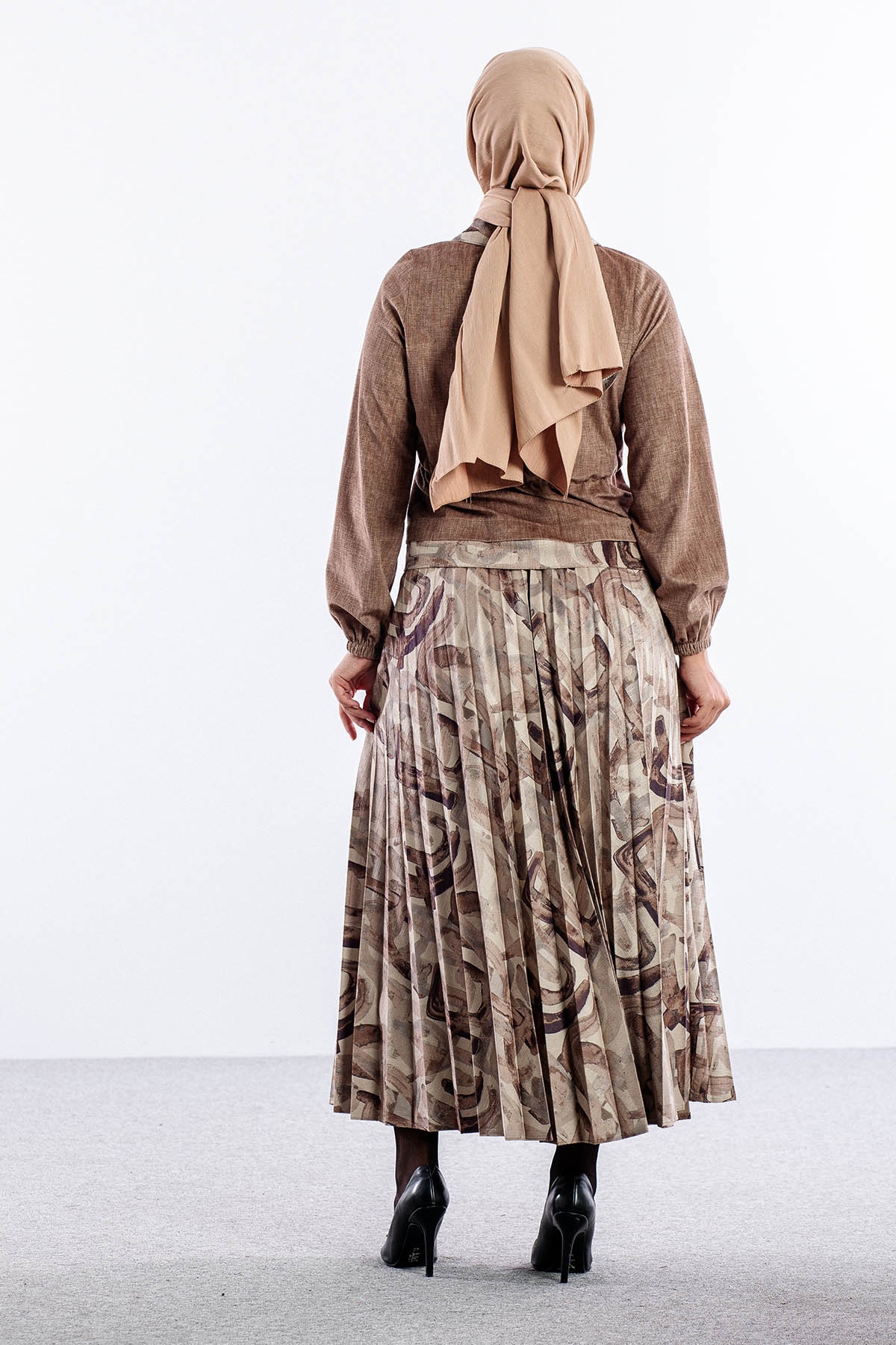 3668 E.takim 38-46 Desenli - Bej - 5